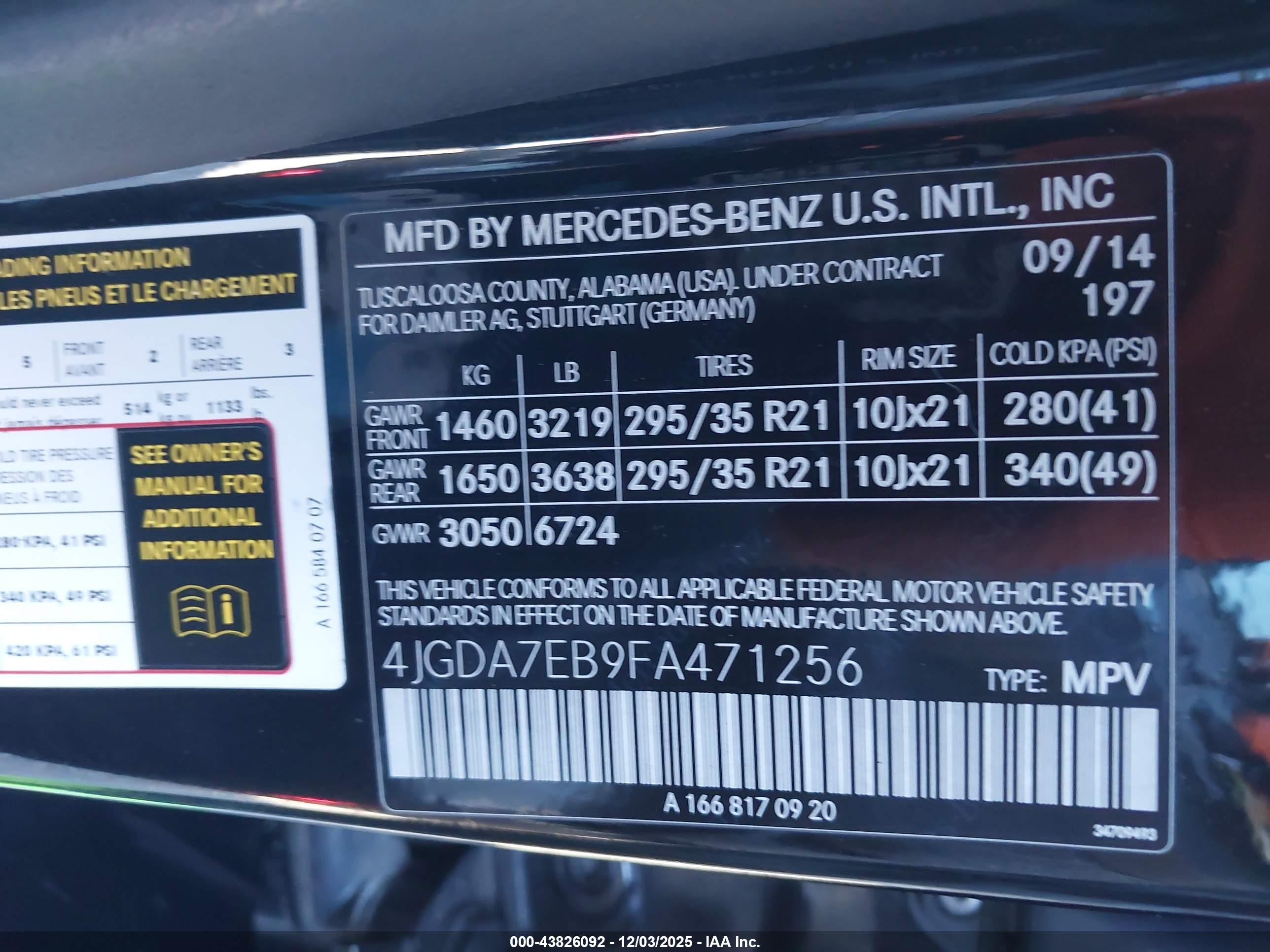 MERCEDES-BENZ ML image 9