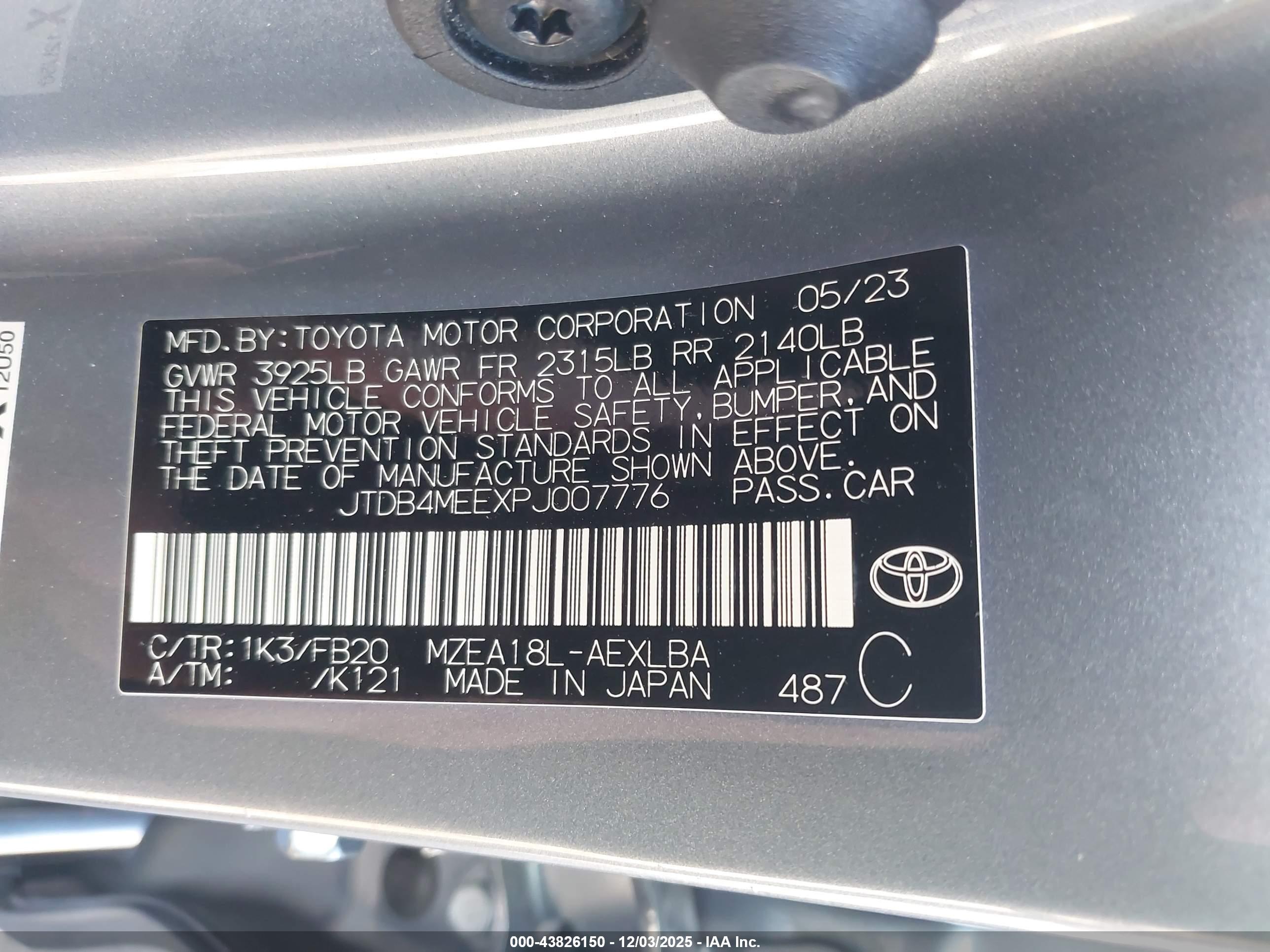 TOYOTA COROLLA image 9