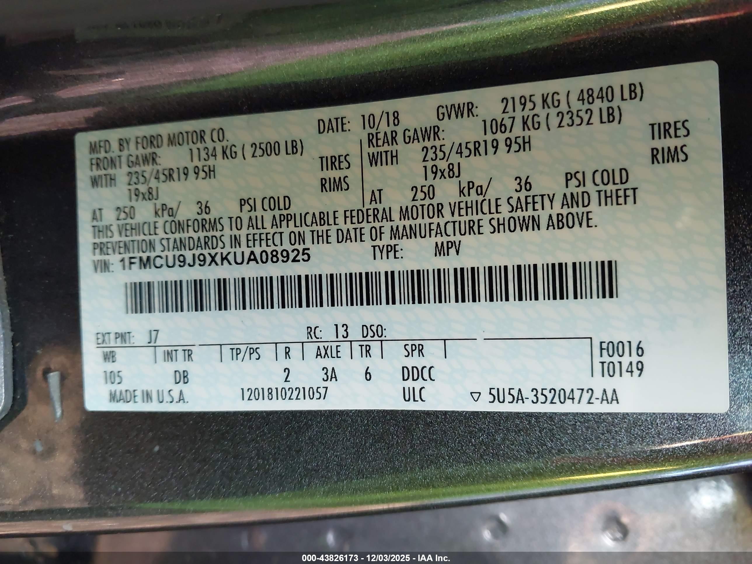 FORD ESCAPE image 9