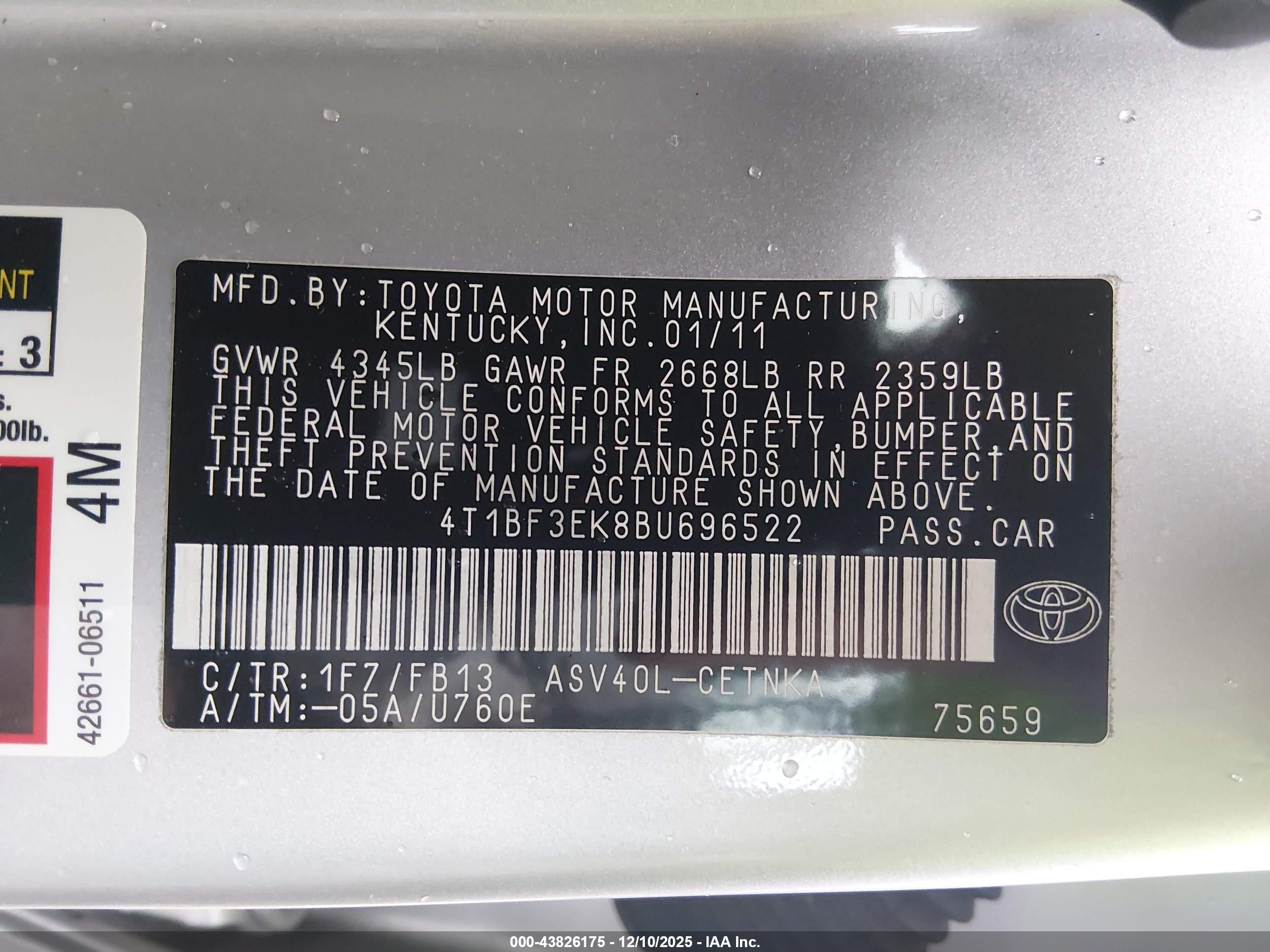 TOYOTA CAMRY image 9