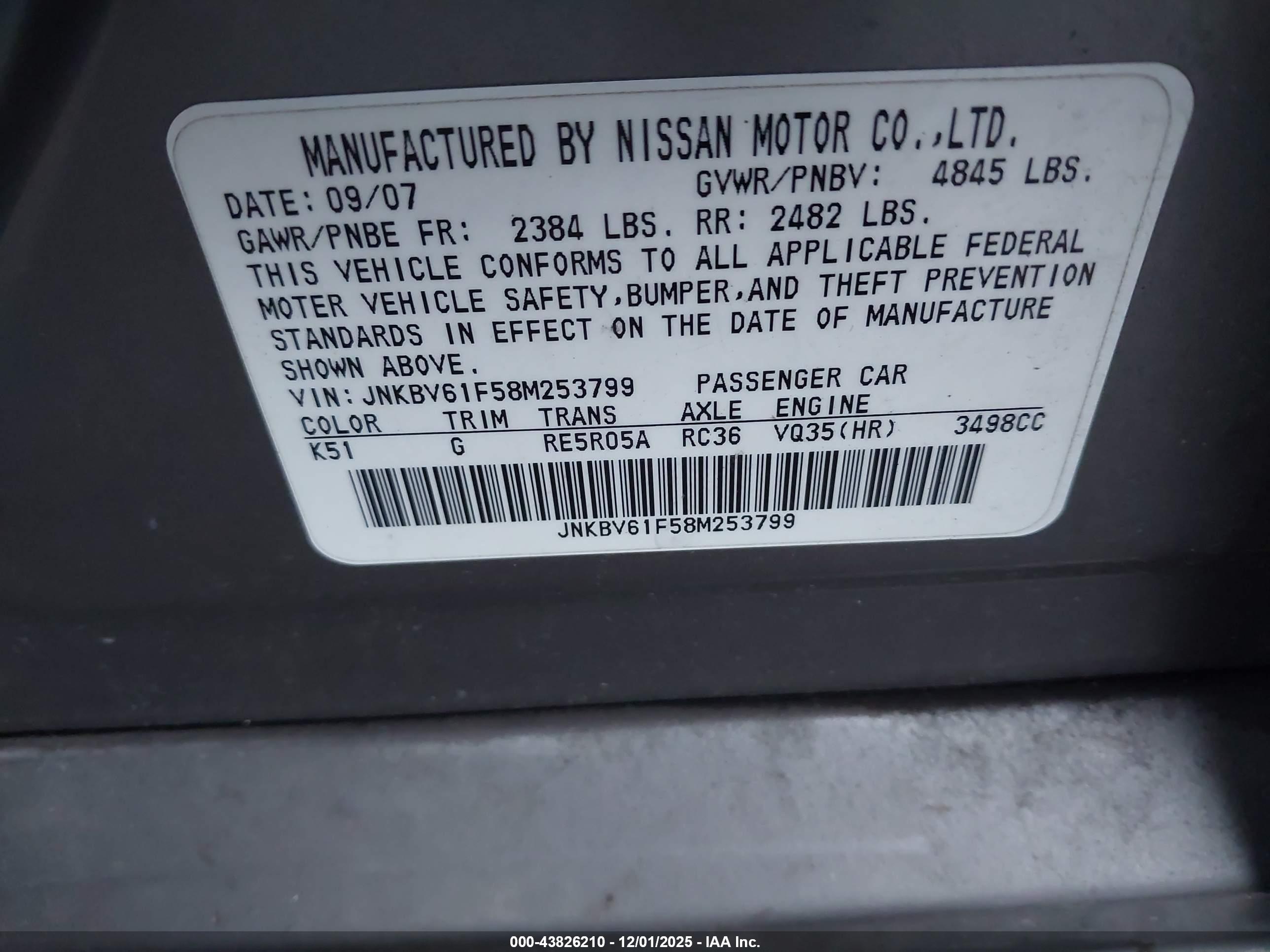 INFINITI G35X image 9
