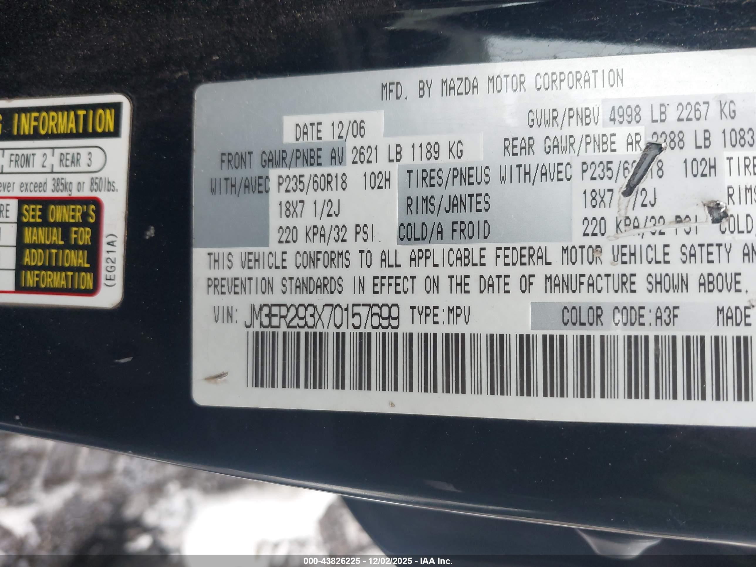MAZDA CX-7 image 9