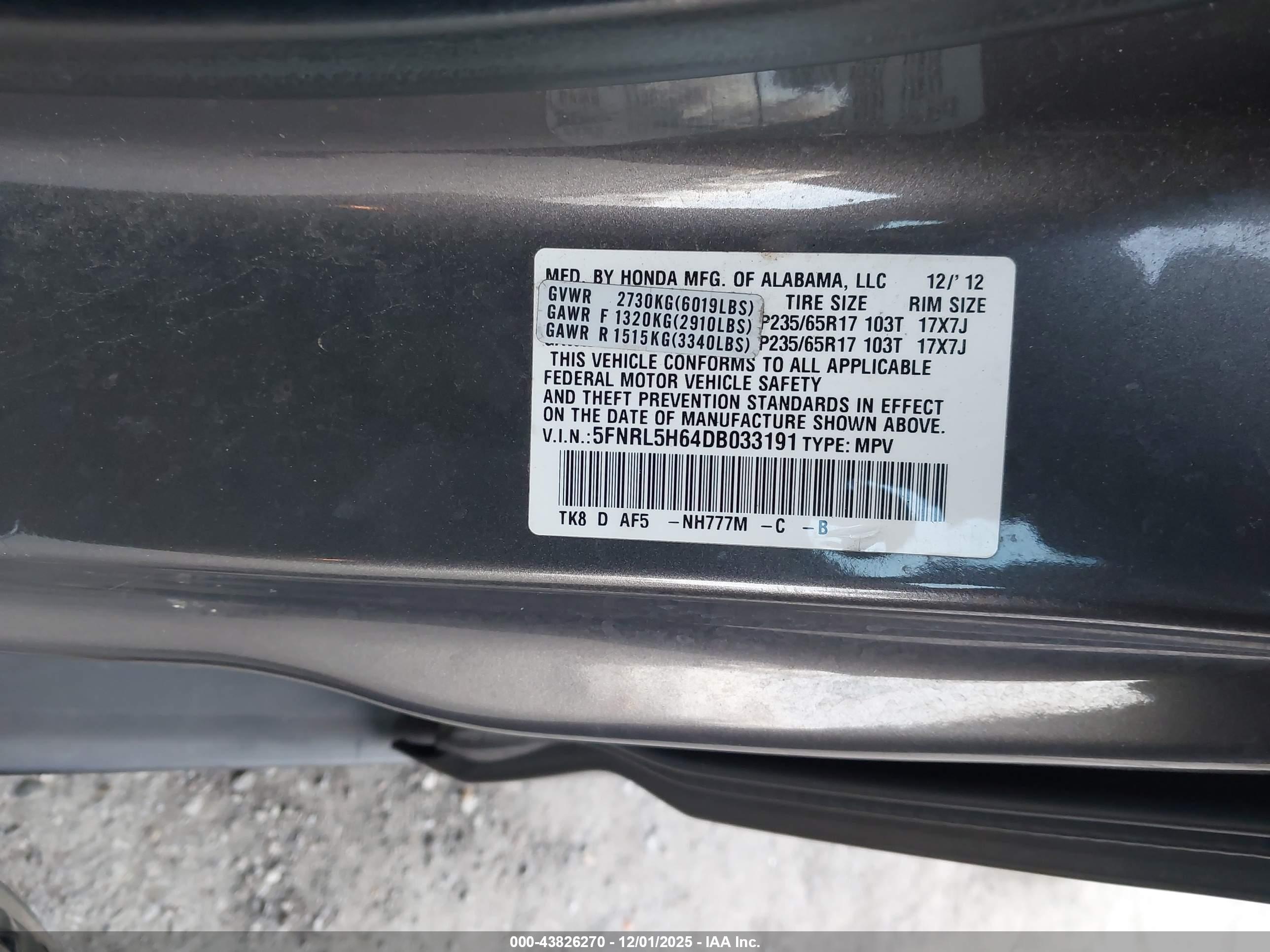 HONDA ODYSSEY image 9