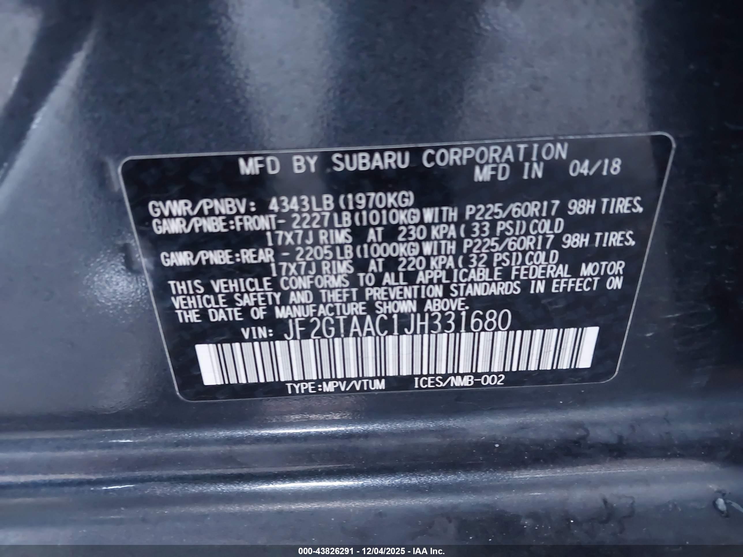 SUBARU CROSSTREK image 9