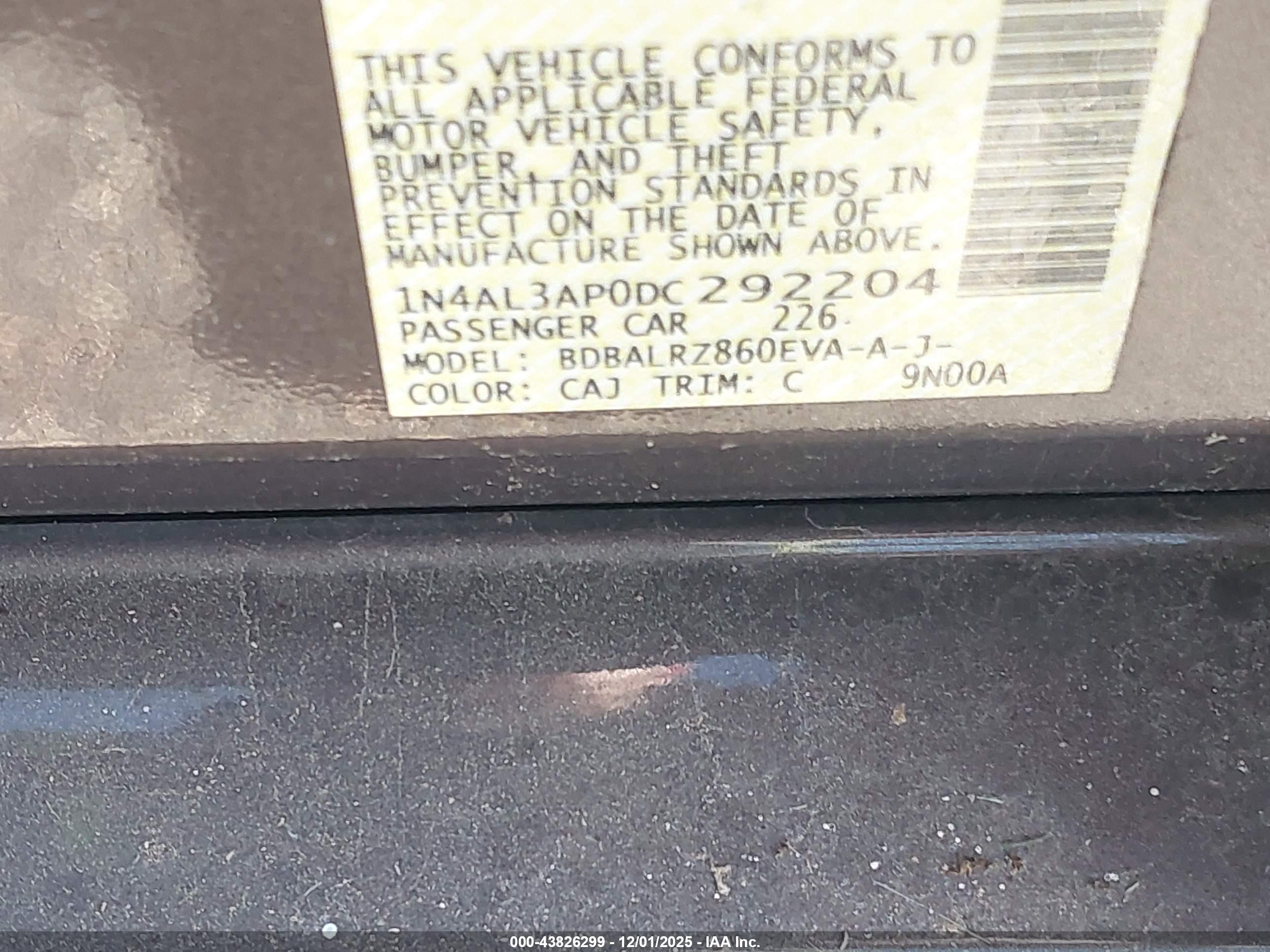 NISSAN ALTIMA image 9