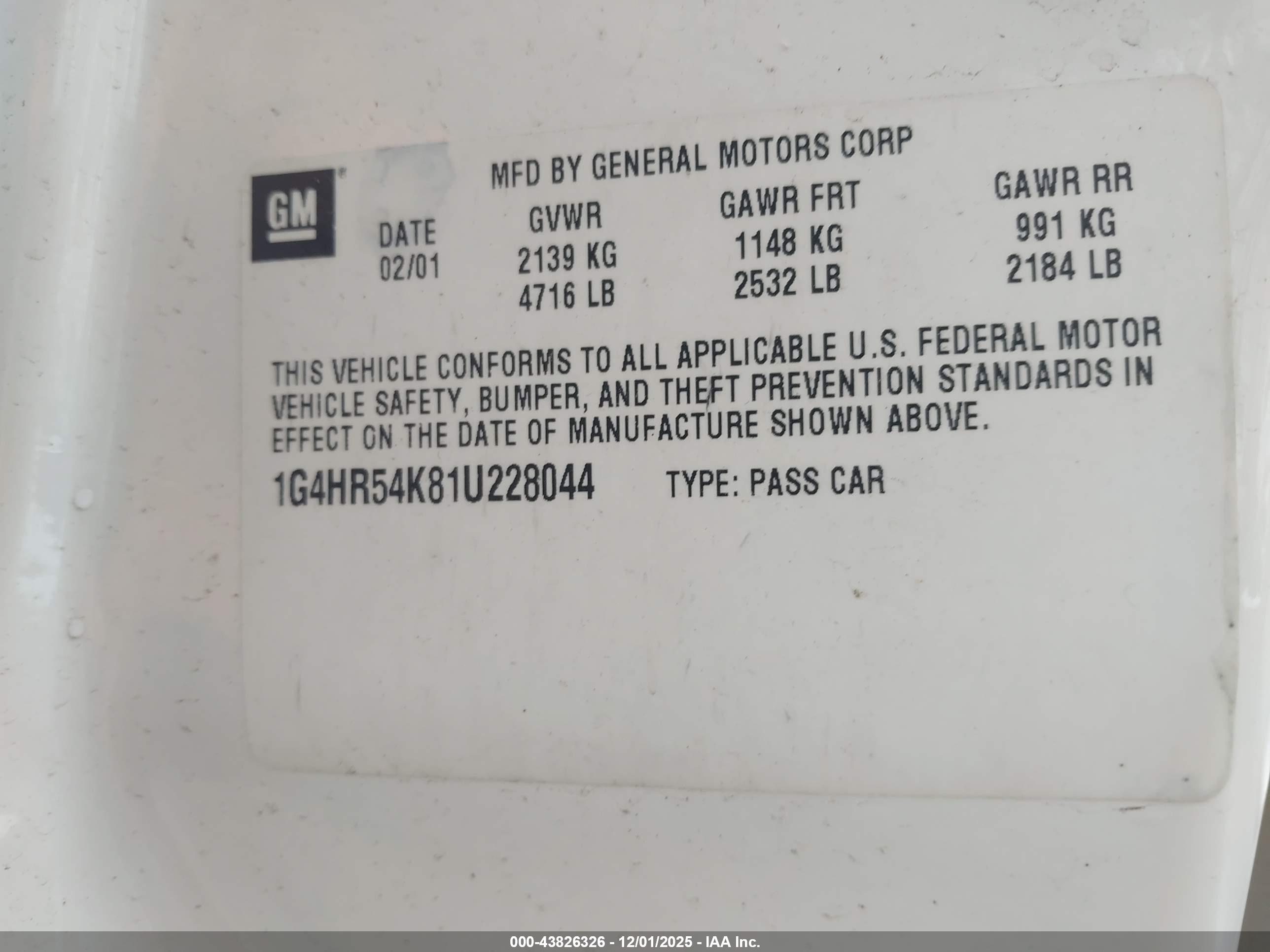 BUICK LESABRE image 9