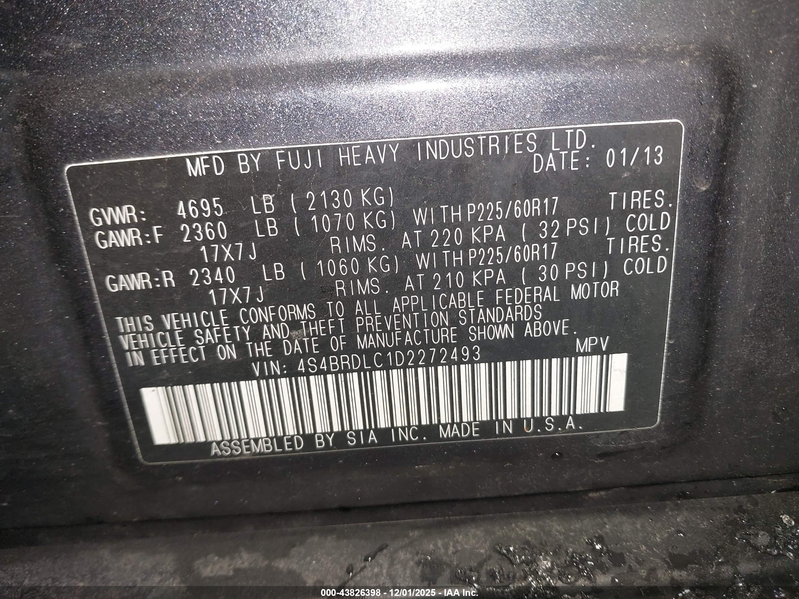 SUBARU OUTBACK image 9