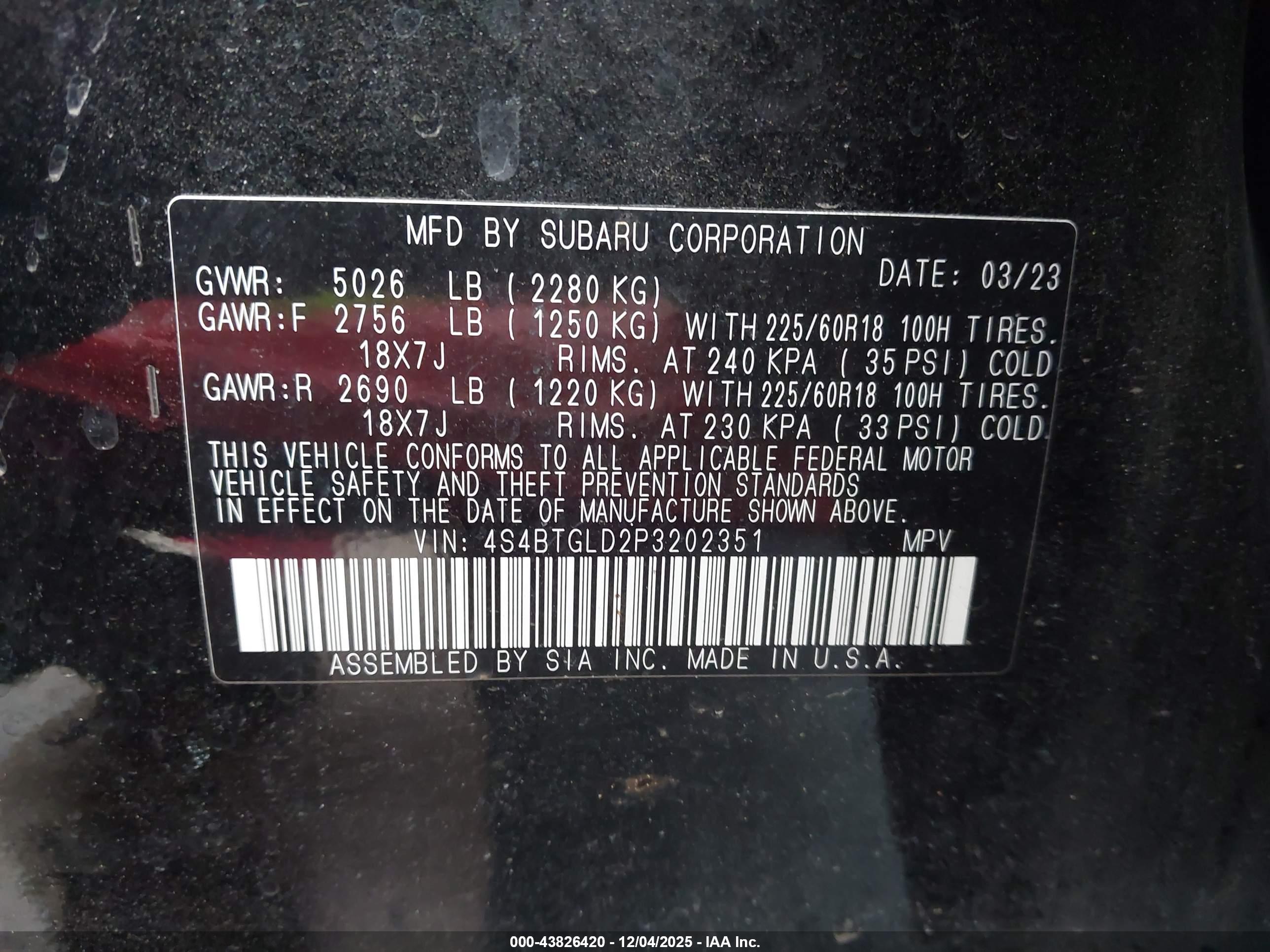 SUBARU OUTBACK image 9