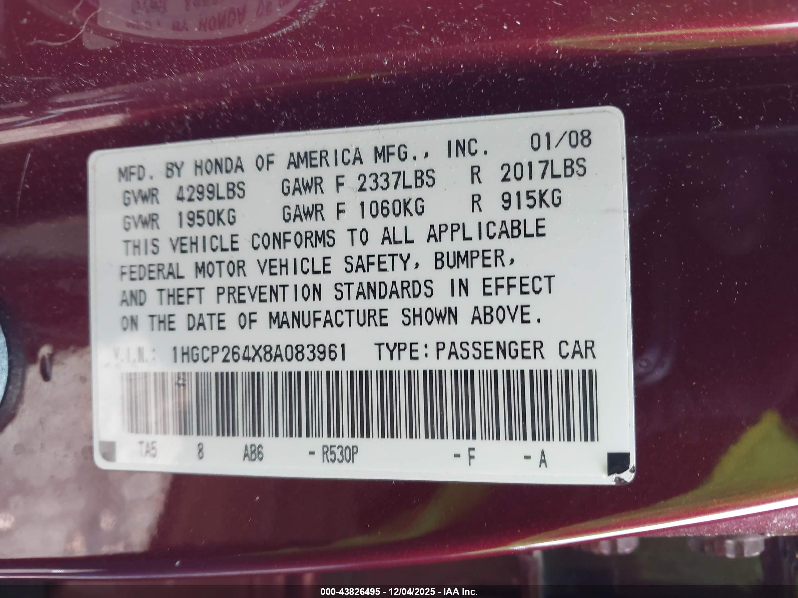 HONDA ACCORD image 9