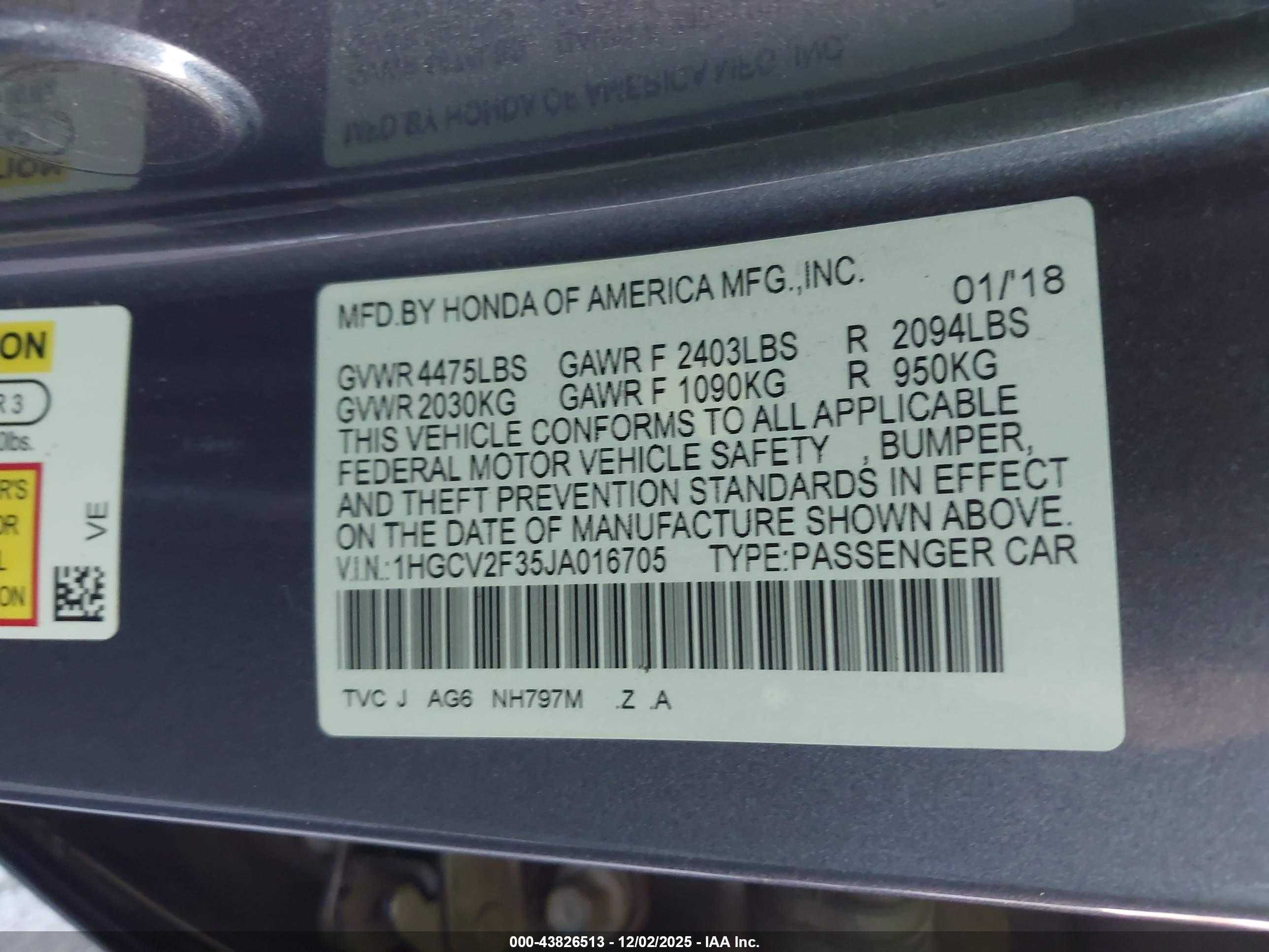 HONDA ACCORD image 9