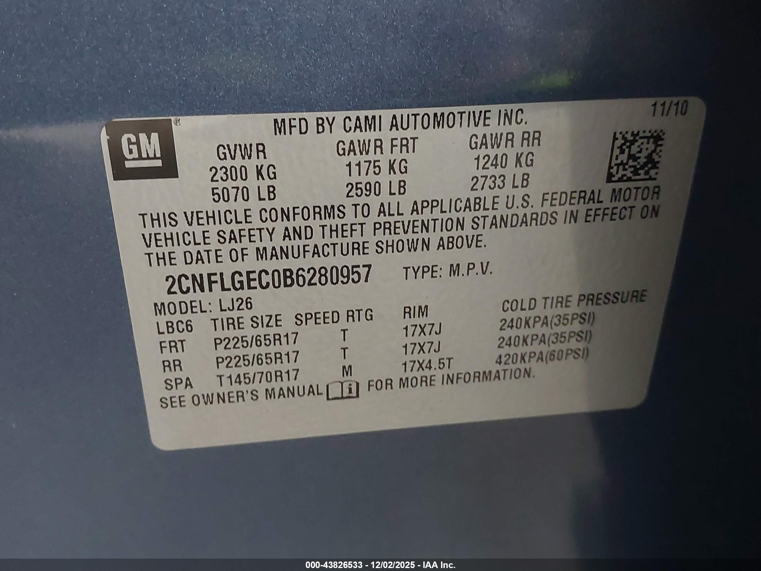 CHEVROLET EQUINOX image 9