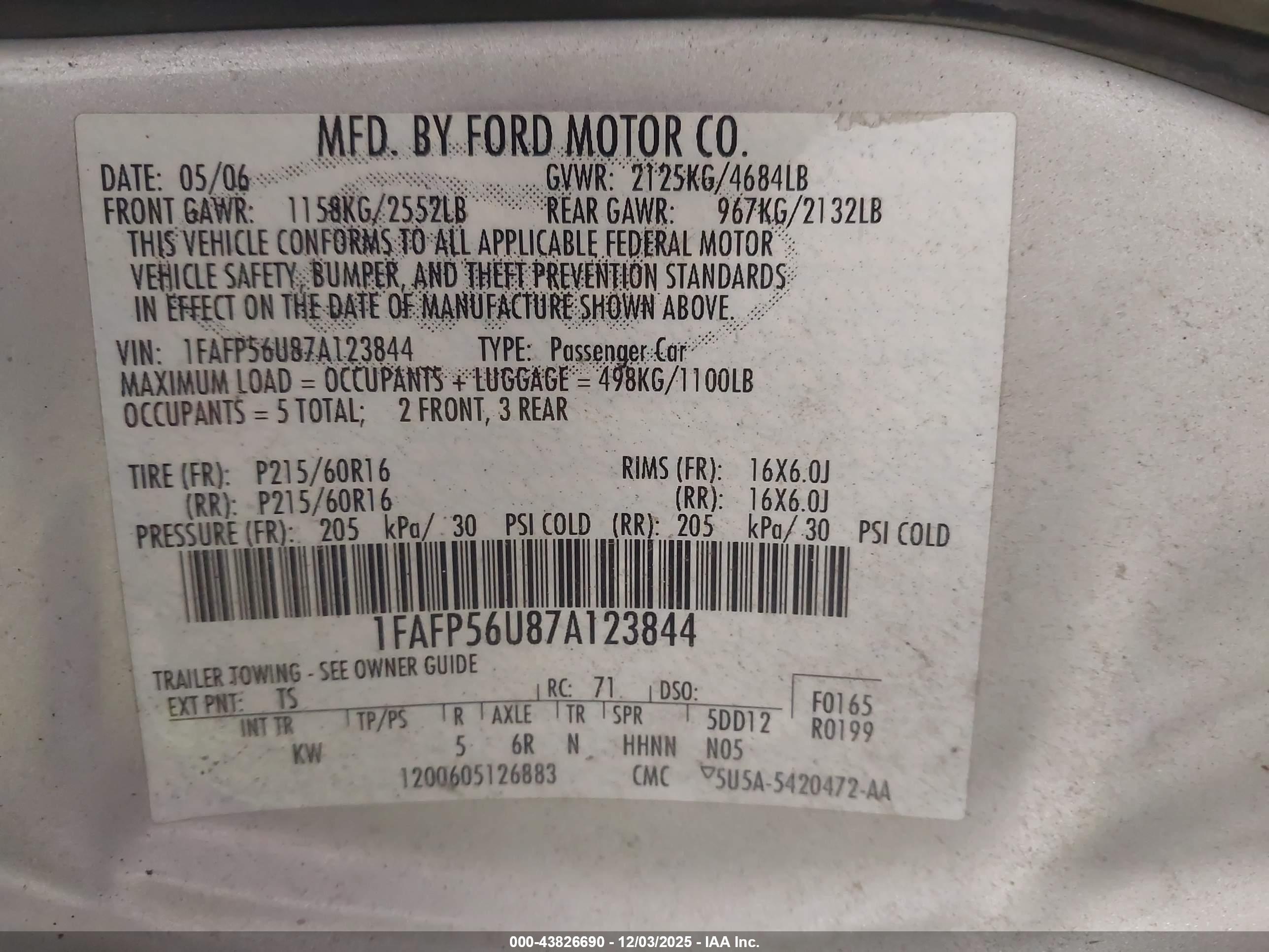 FORD TAURUS image 9