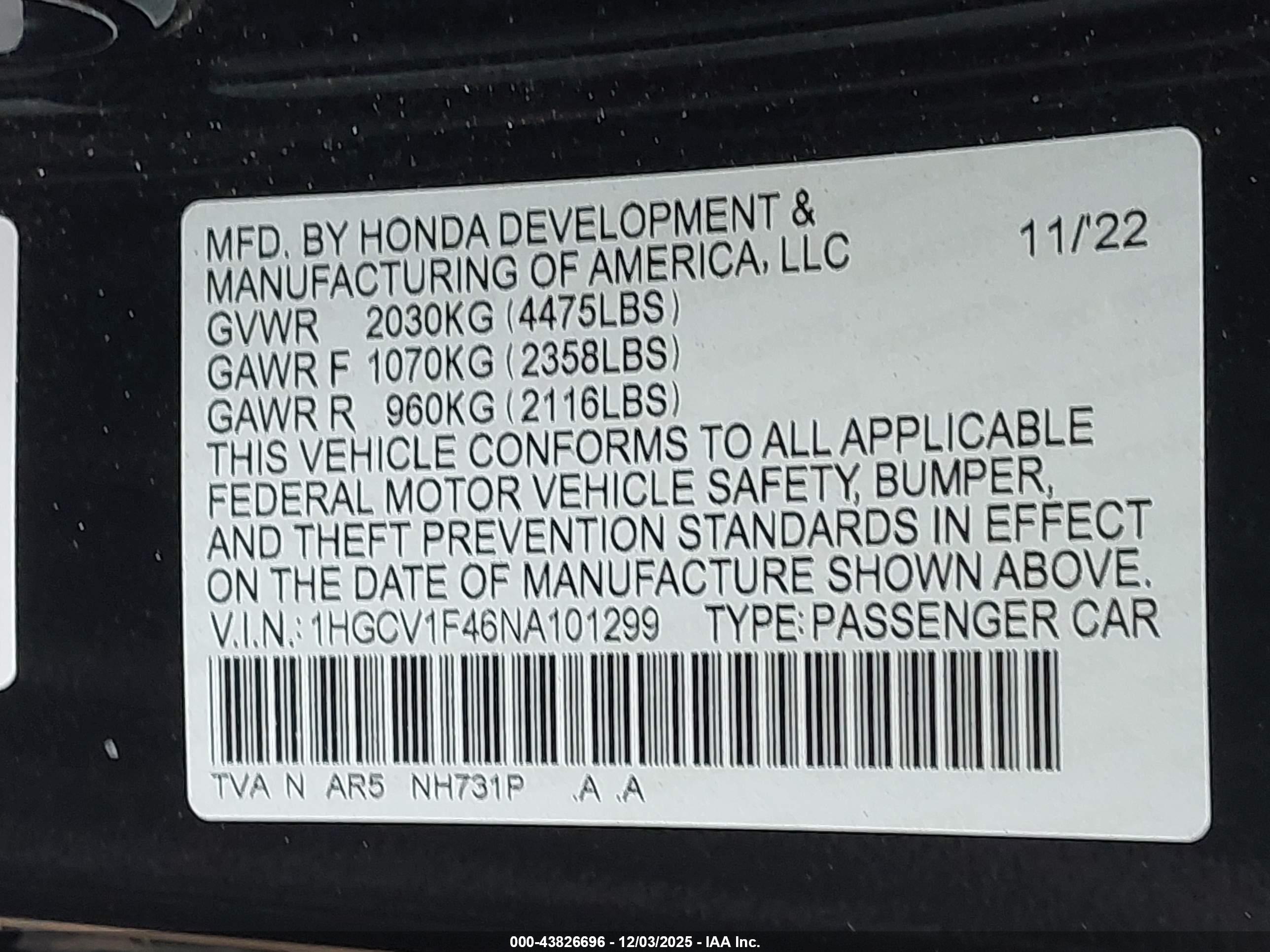 HONDA ACCORD image 9