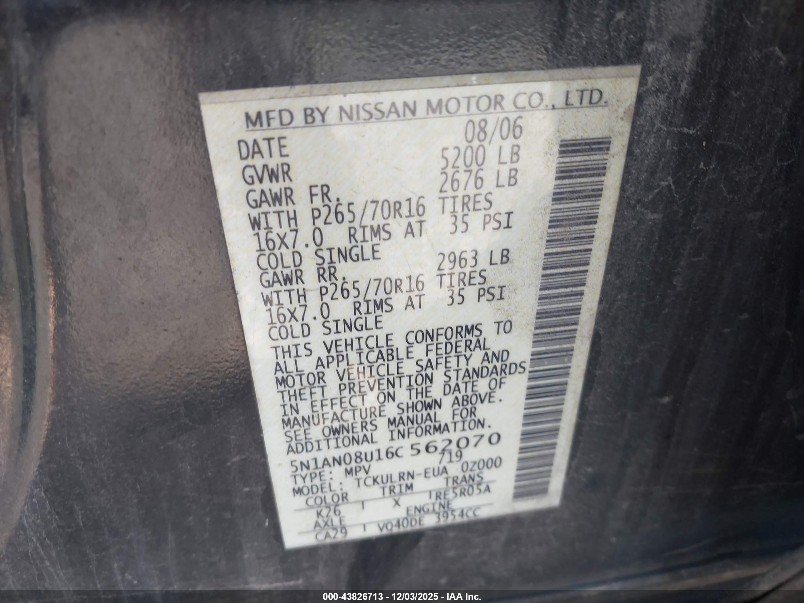 NISSAN XTERRA image 9