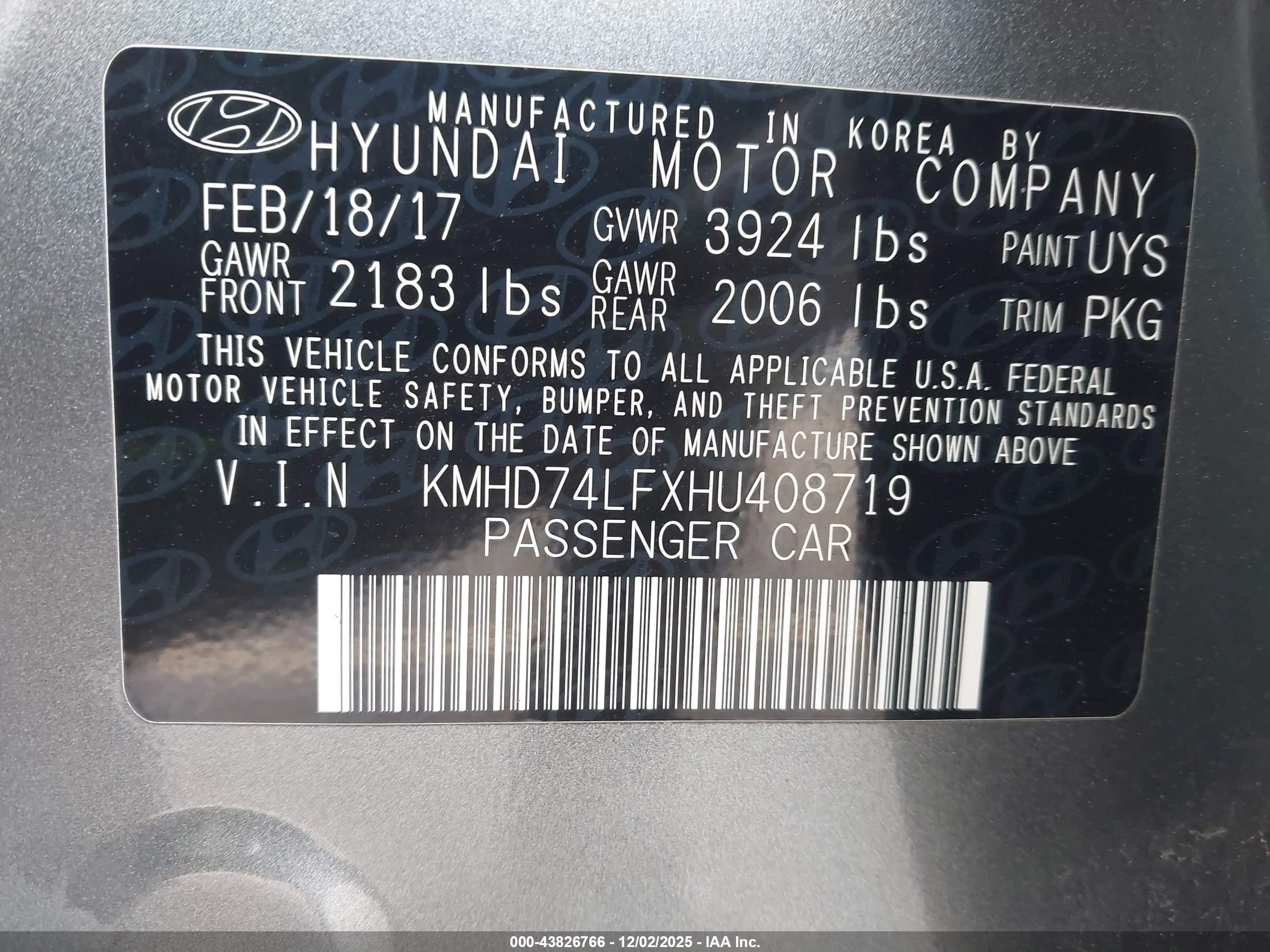 HYUNDAI ELANTRA image 9