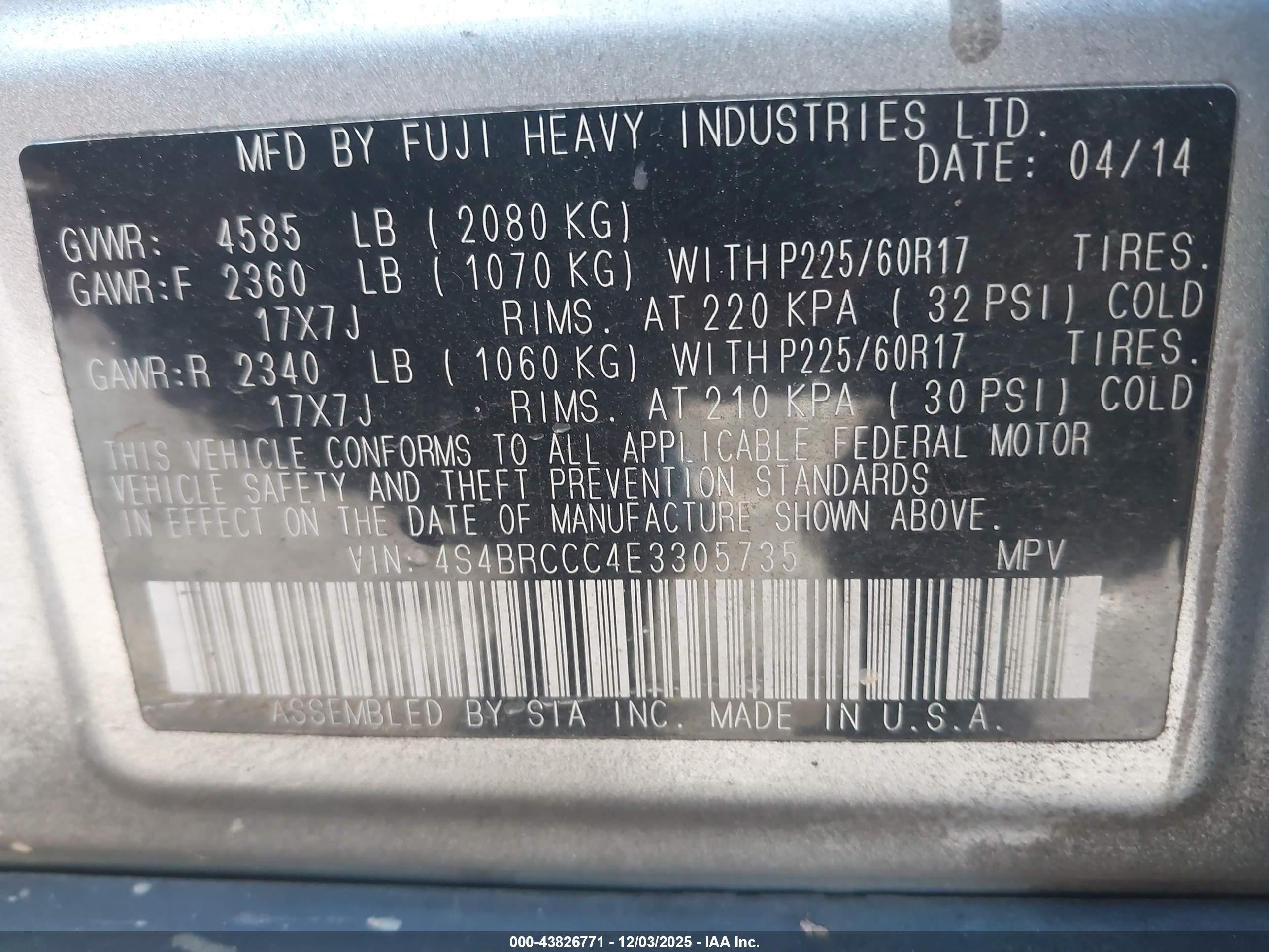 SUBARU OUTBACK image 9