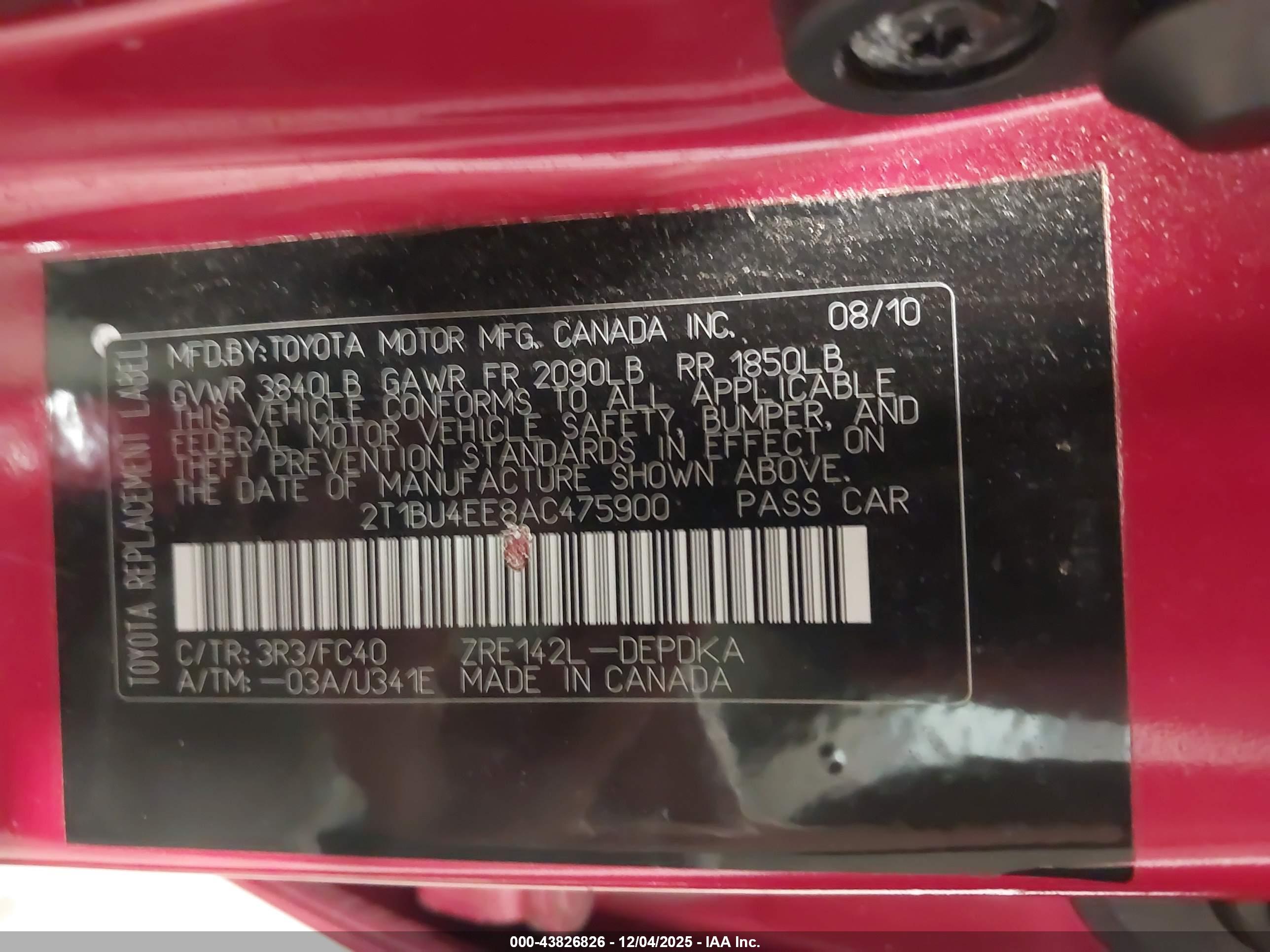 TOYOTA COROLLA image 9