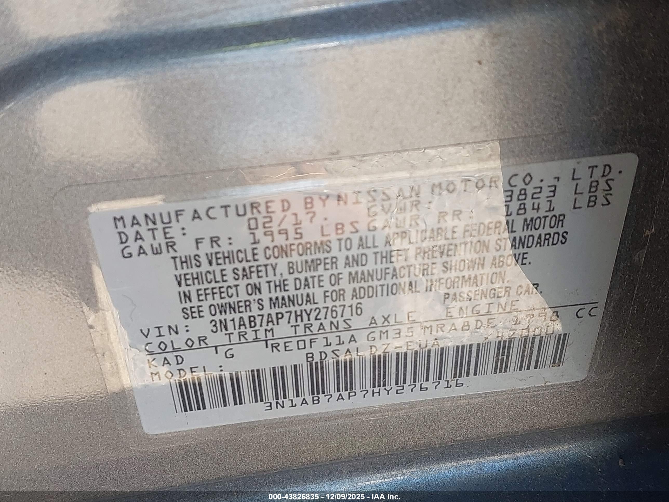 NISSAN SENTRA image 9