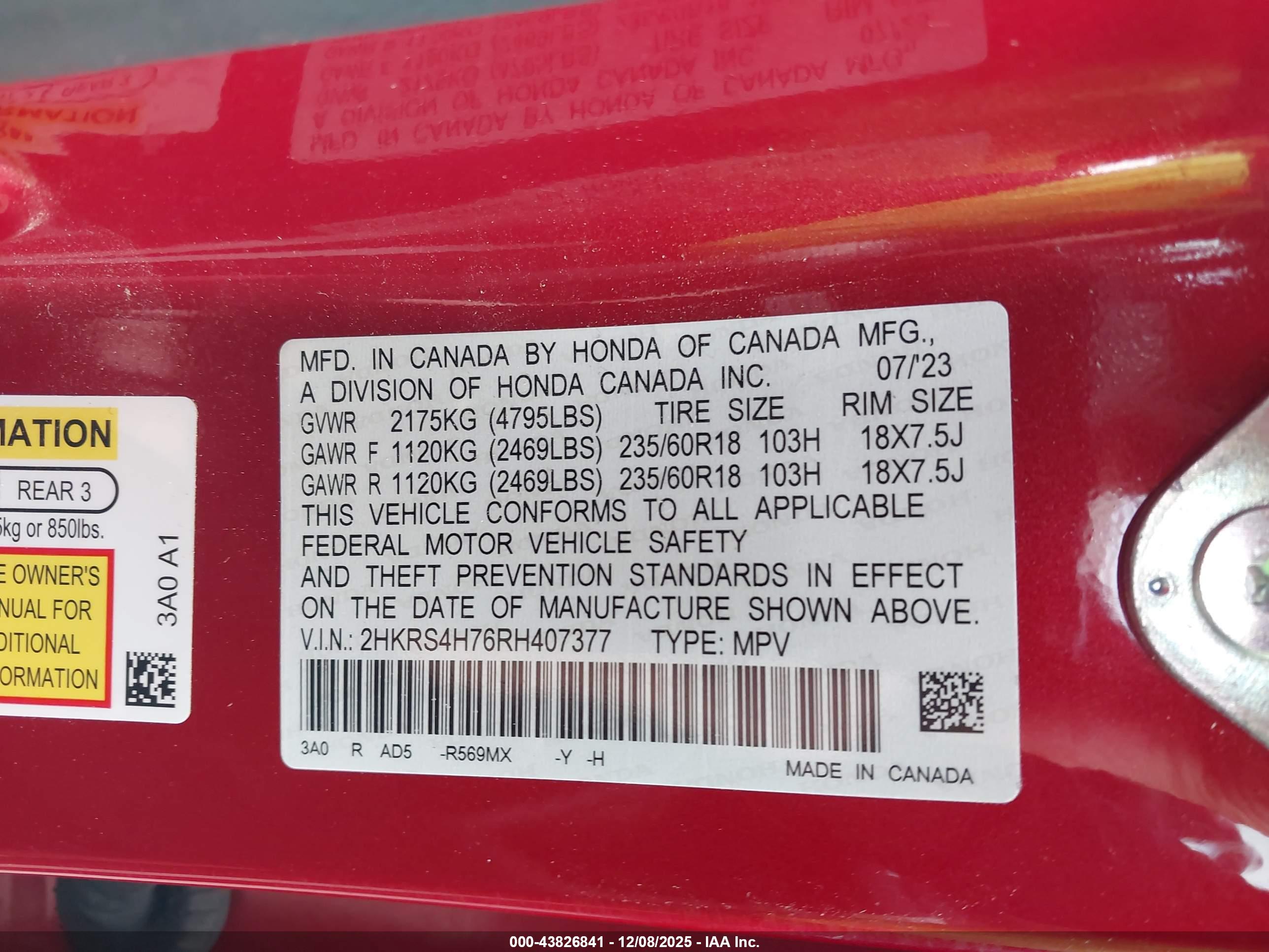 HONDA CR-V image 9