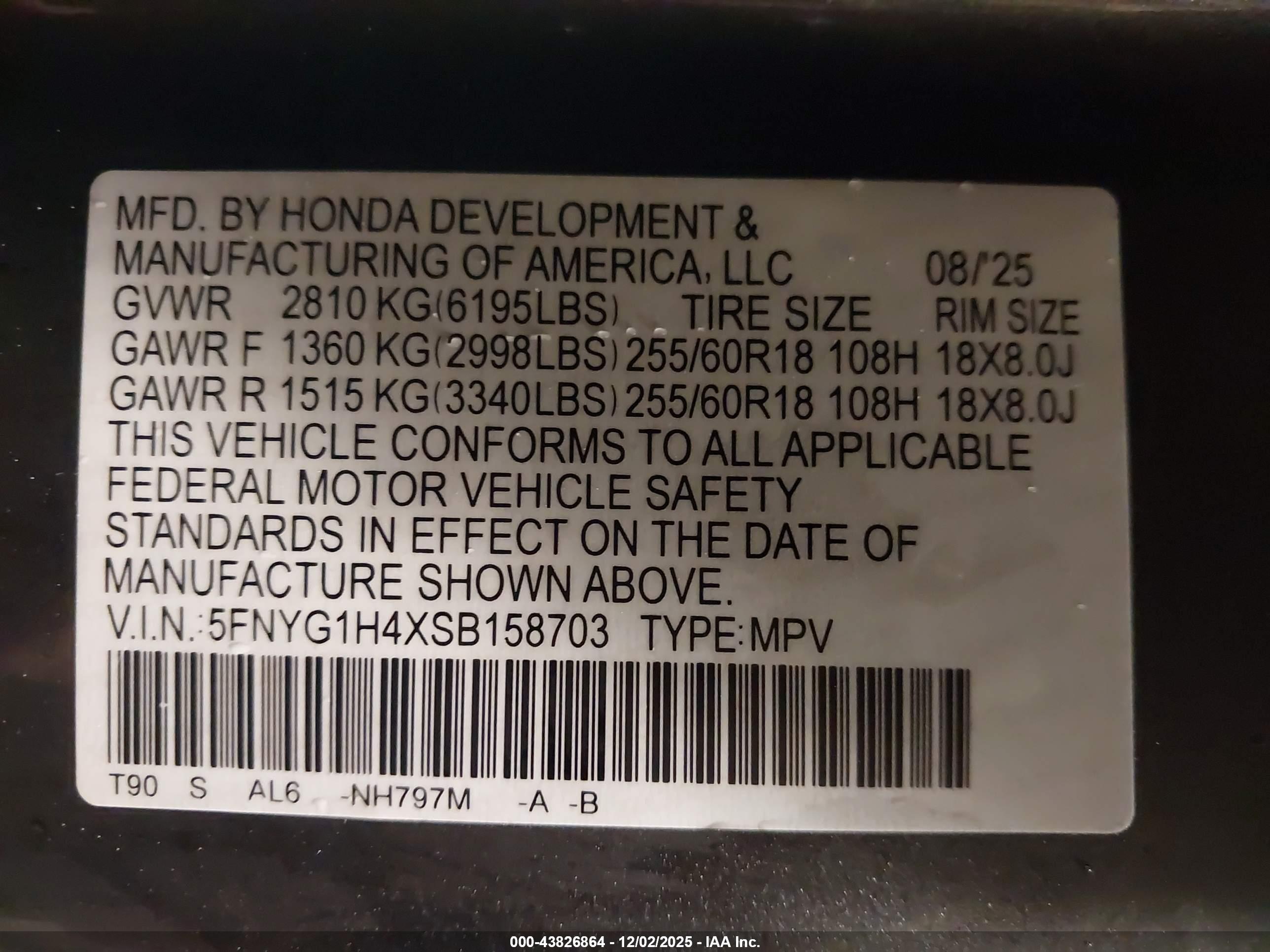 HONDA PILOT image 9