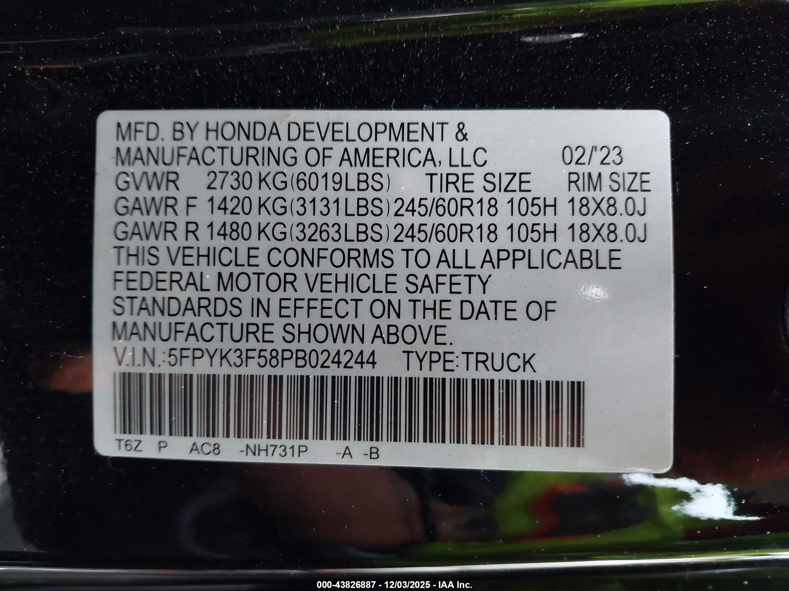 HONDA RIDGELINE image 9