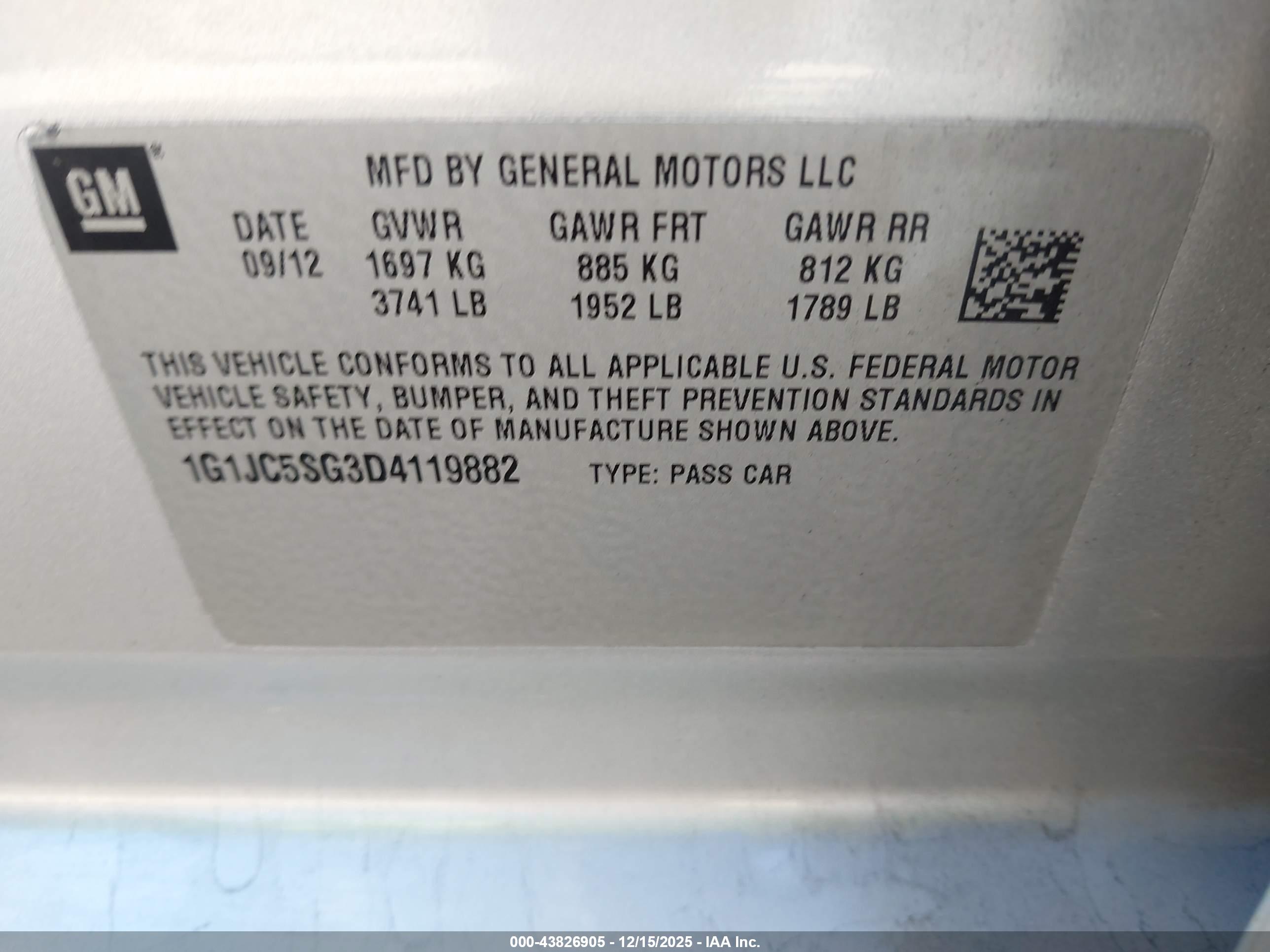 CHEVROLET SONIC image 9