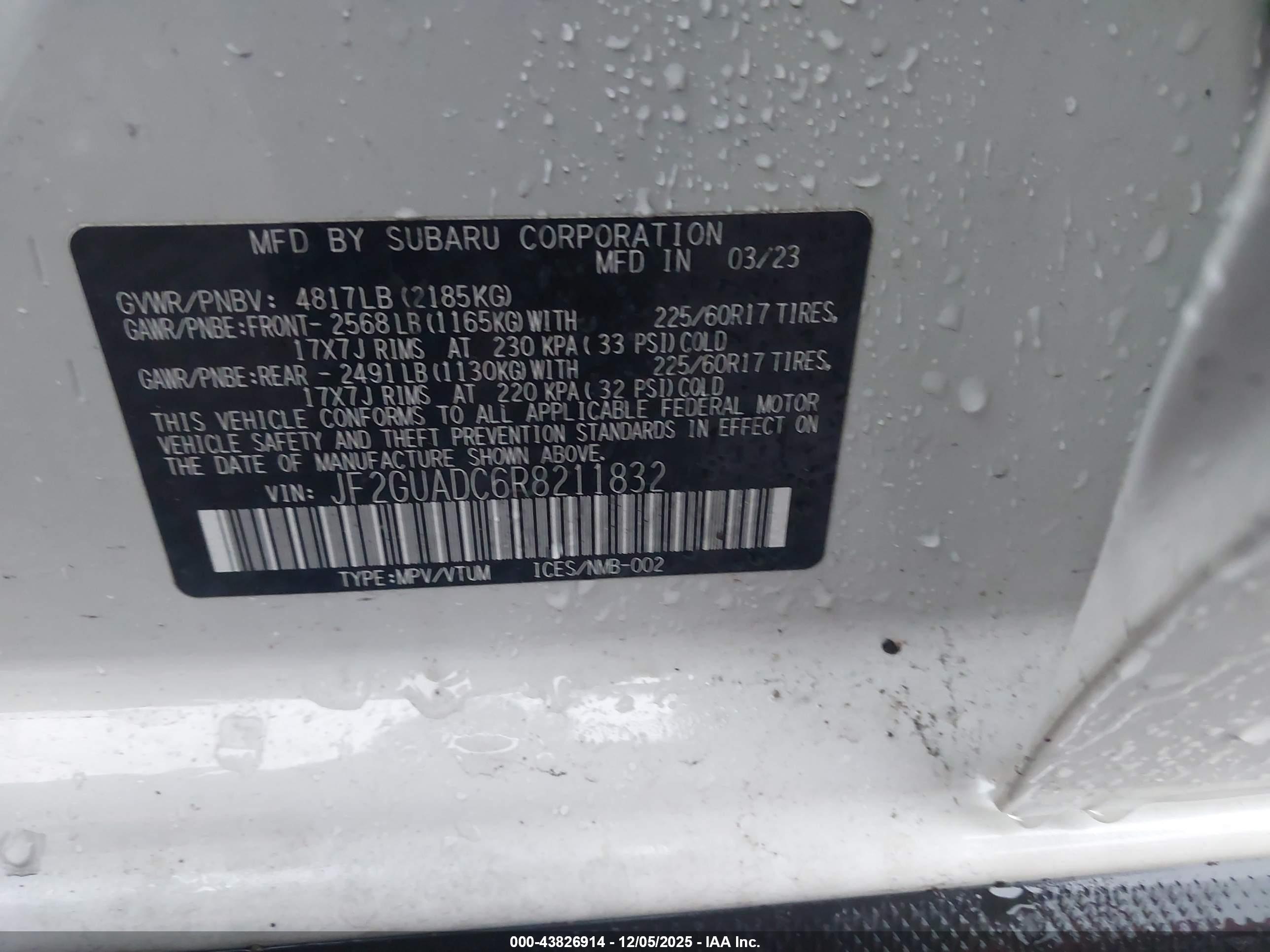SUBARU CROSSTREK image 9