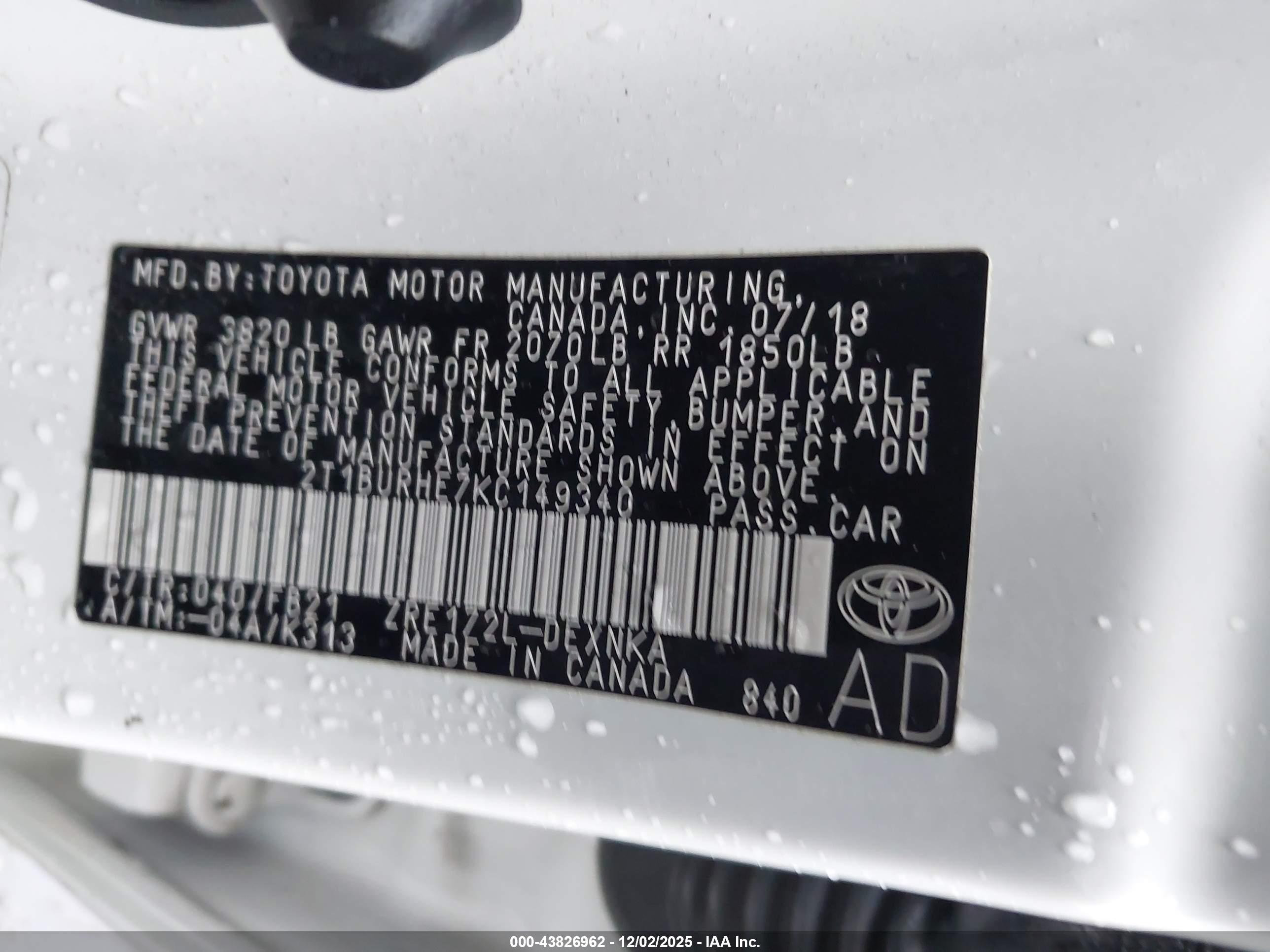 TOYOTA COROLLA image 9