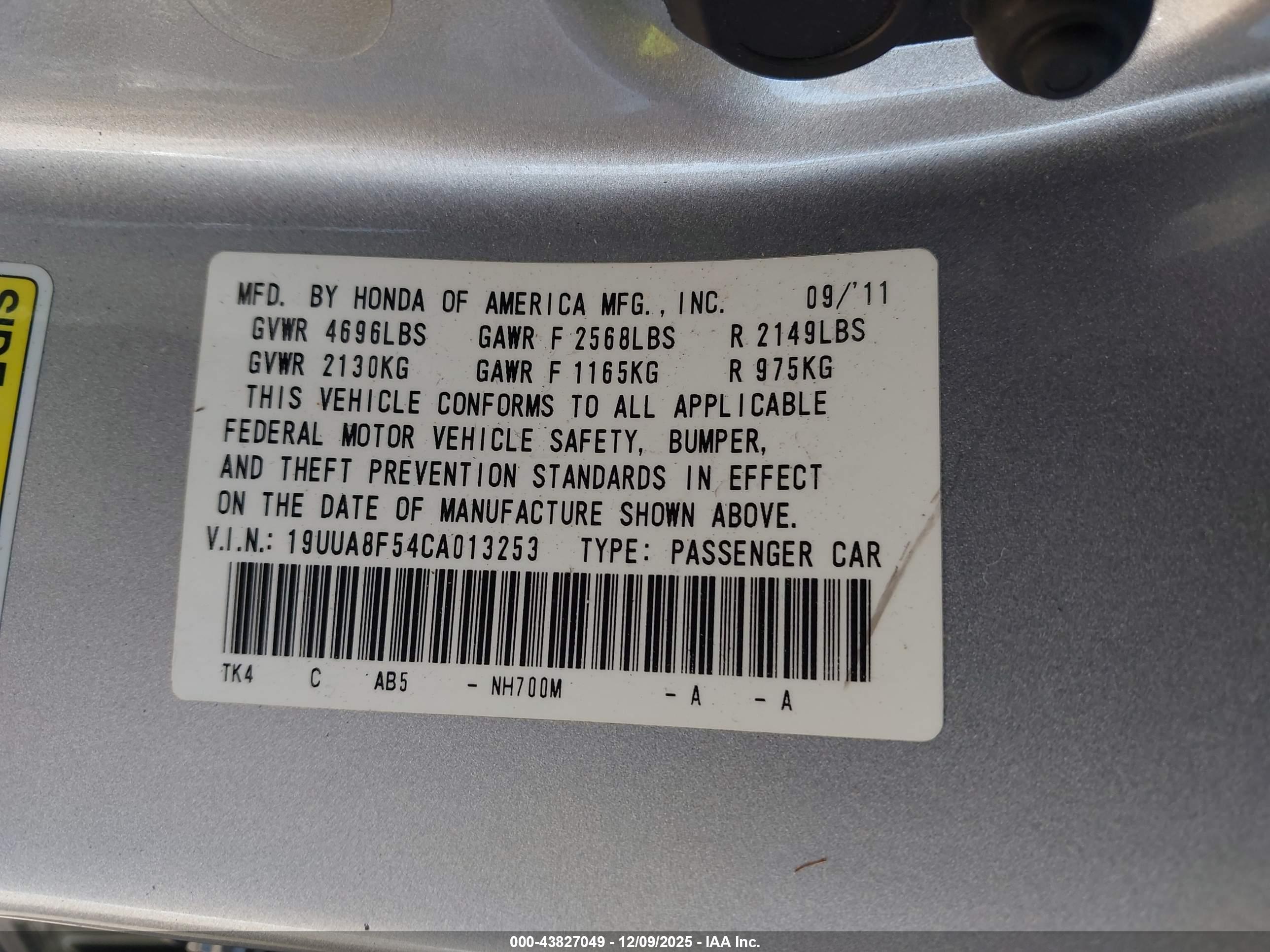 ACURA TL image 9