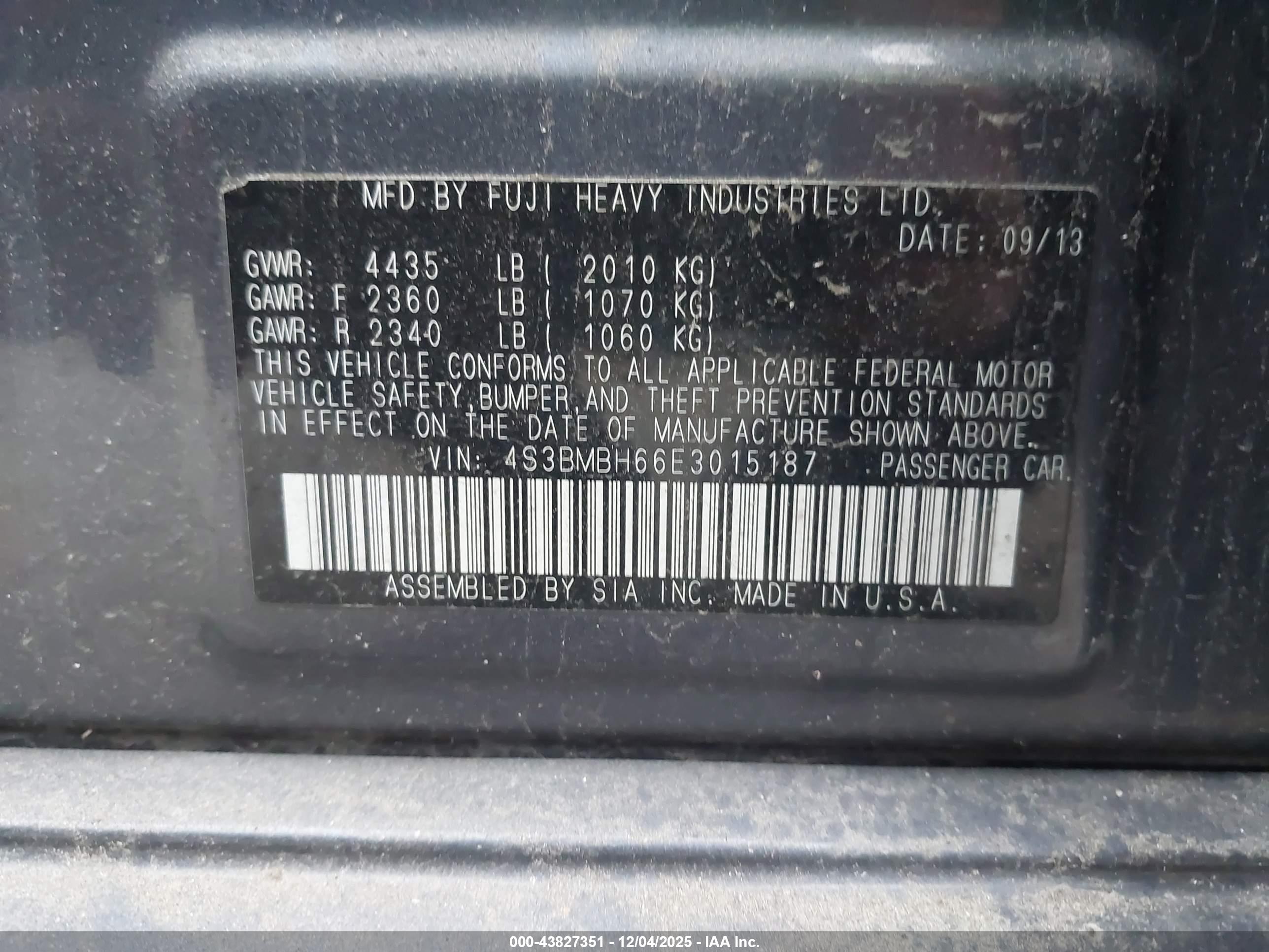 SUBARU LEGACY image 9