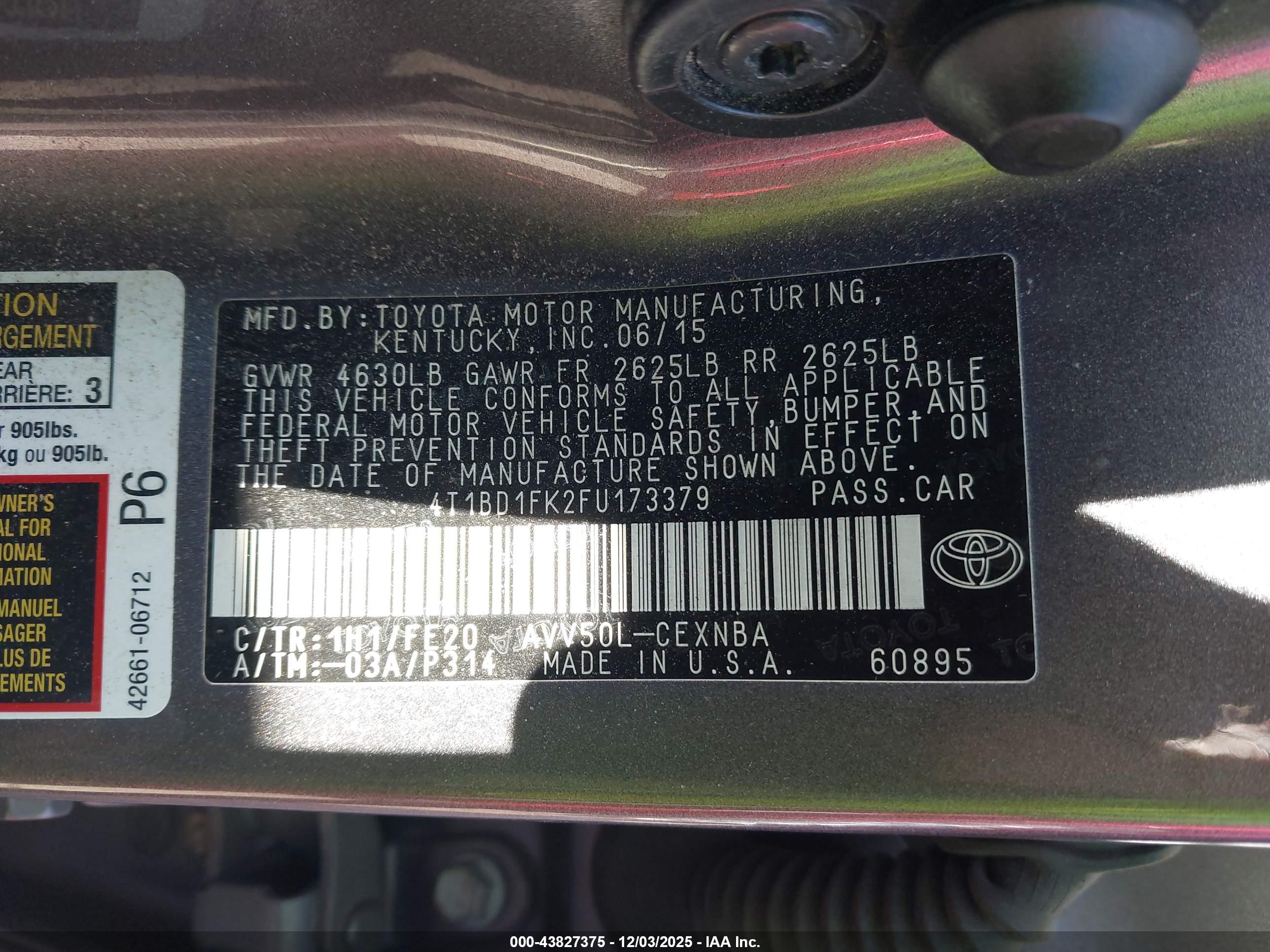 TOYOTA CAMRY image 9