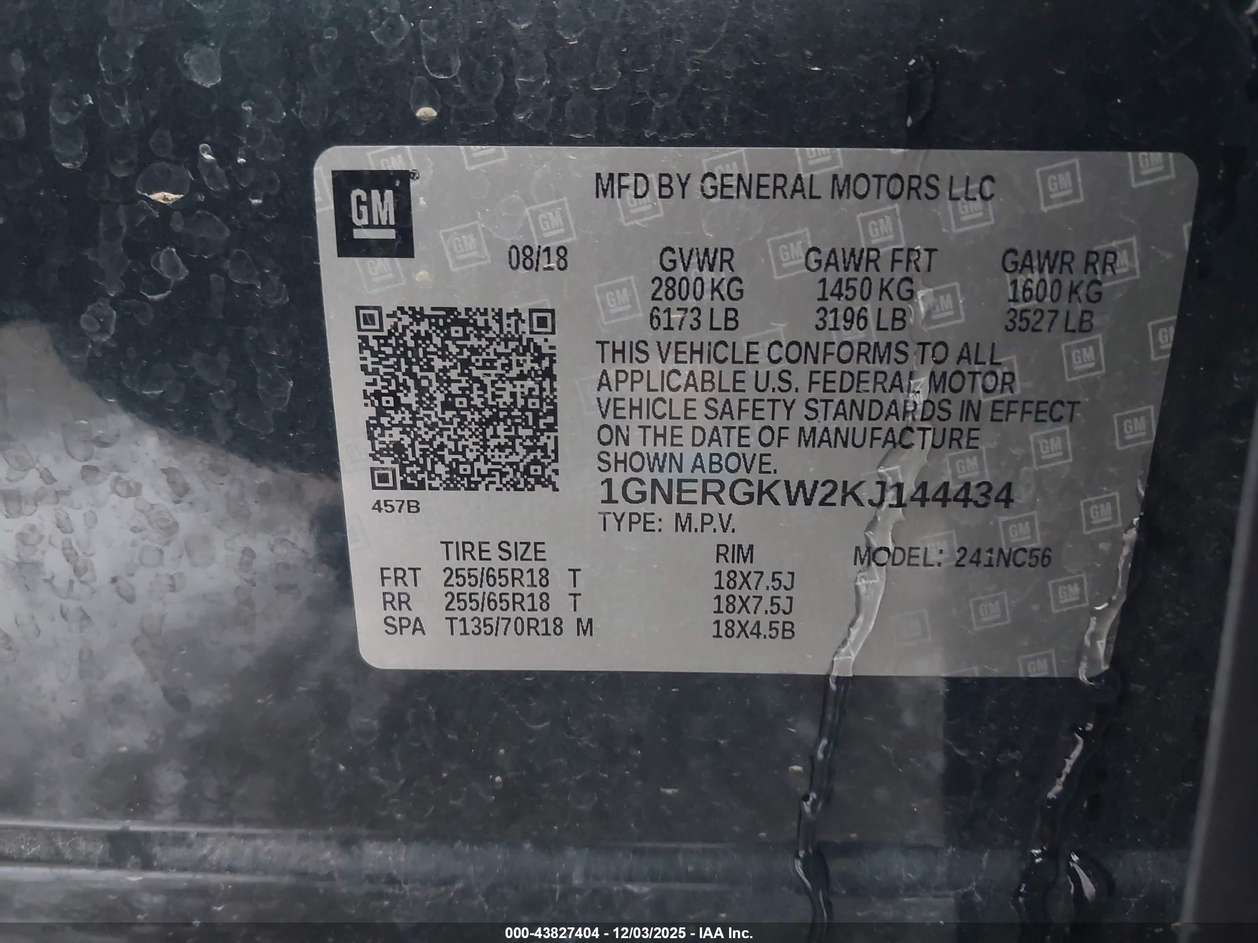 CHEVROLET TRAVERSE image 9