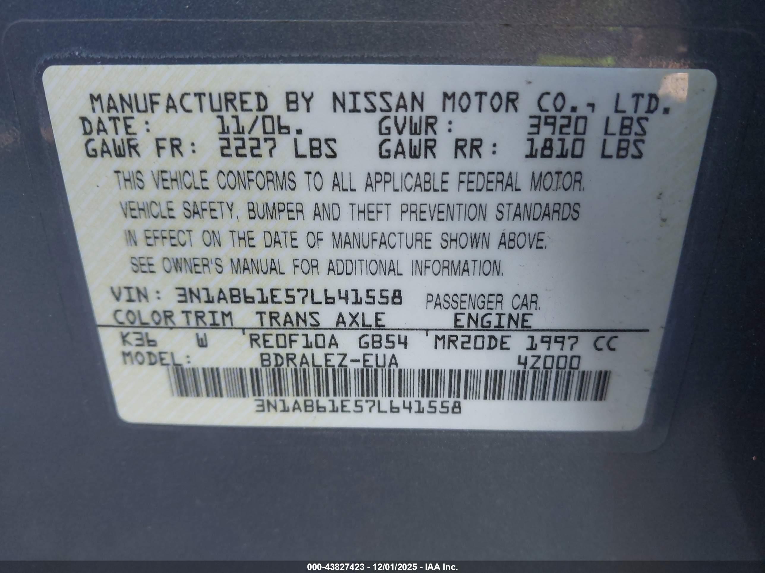 NISSAN SENTRA image 9