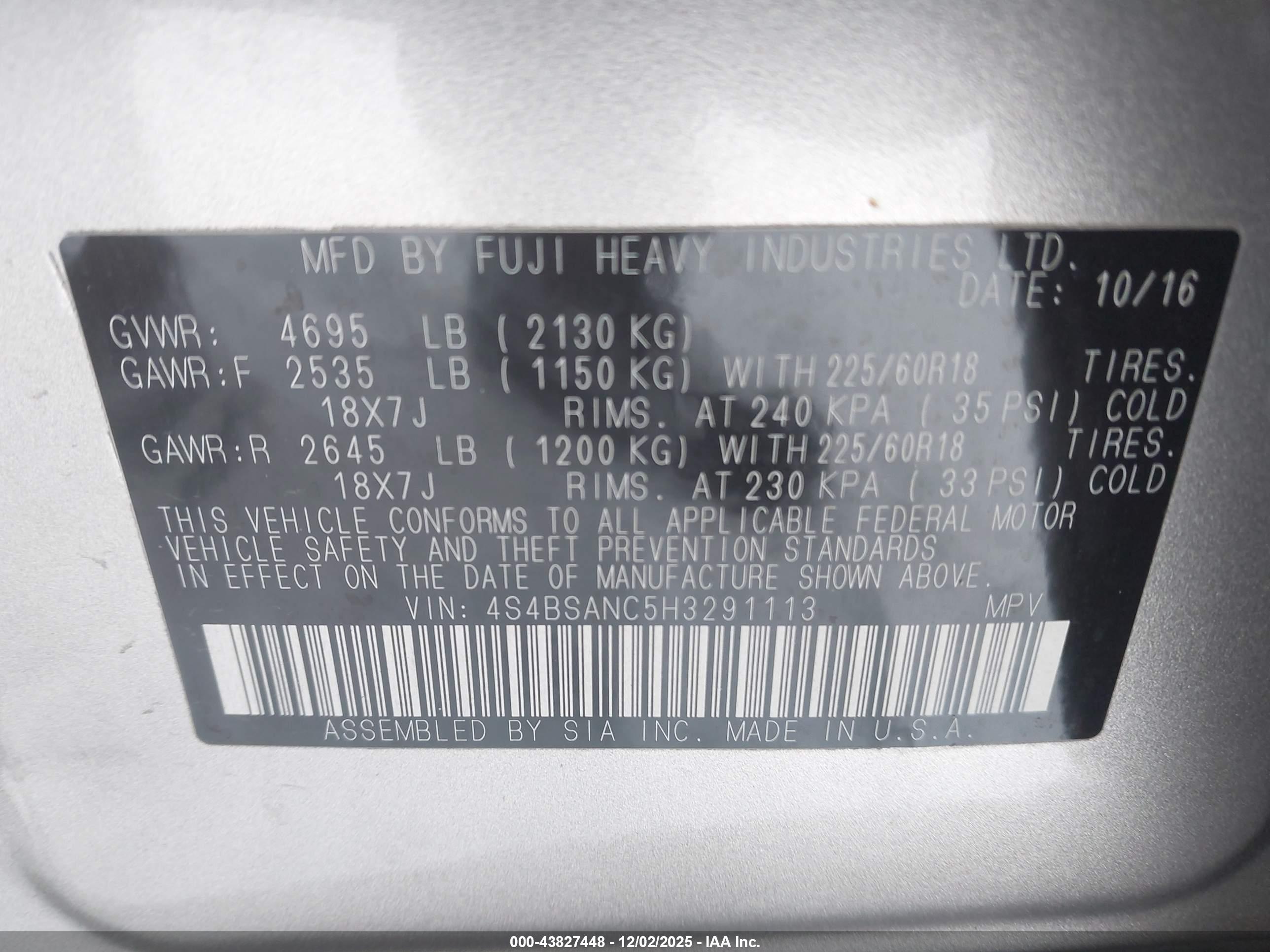 SUBARU OUTBACK image 9