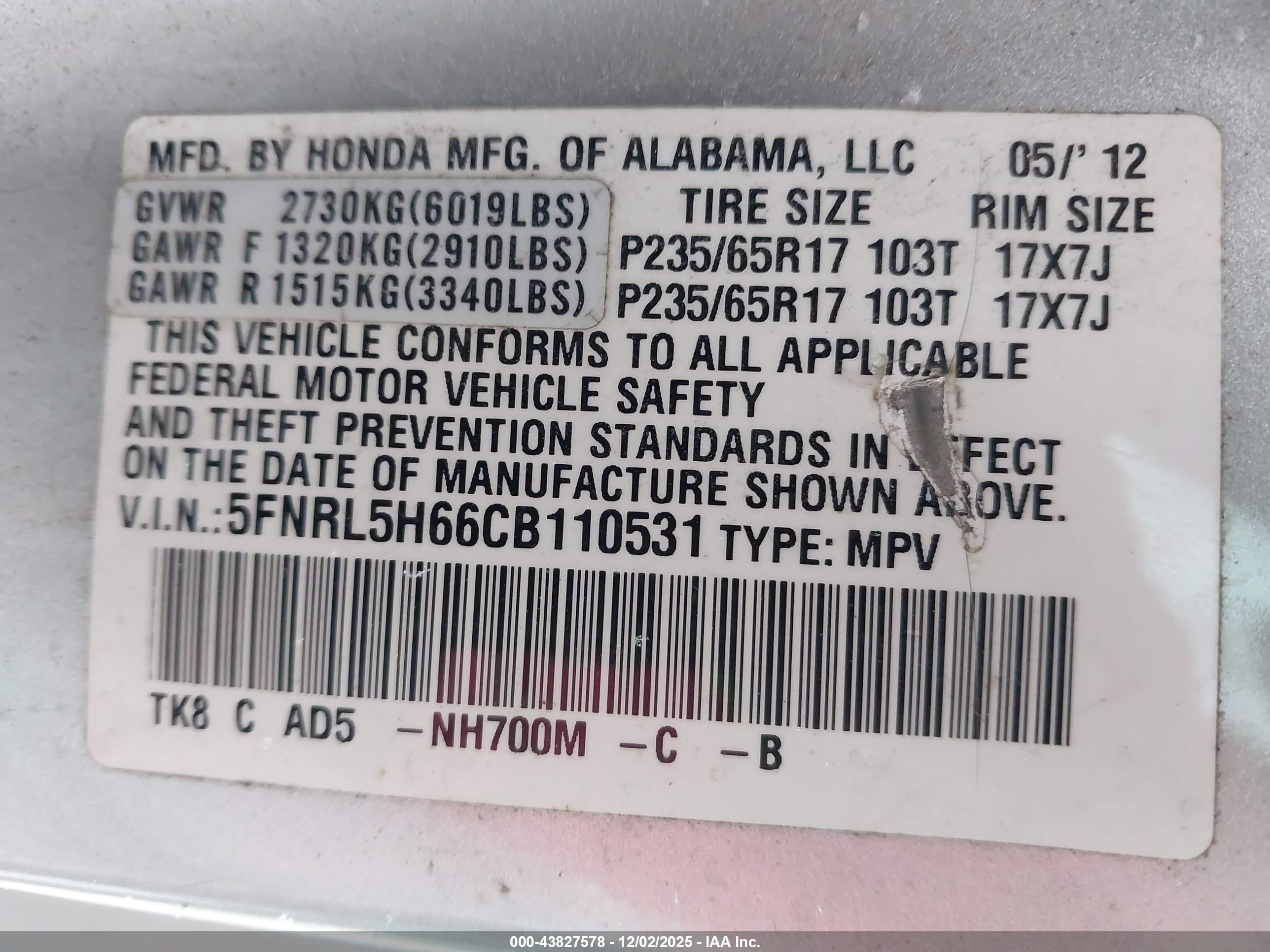 HONDA ODYSSEY image 9