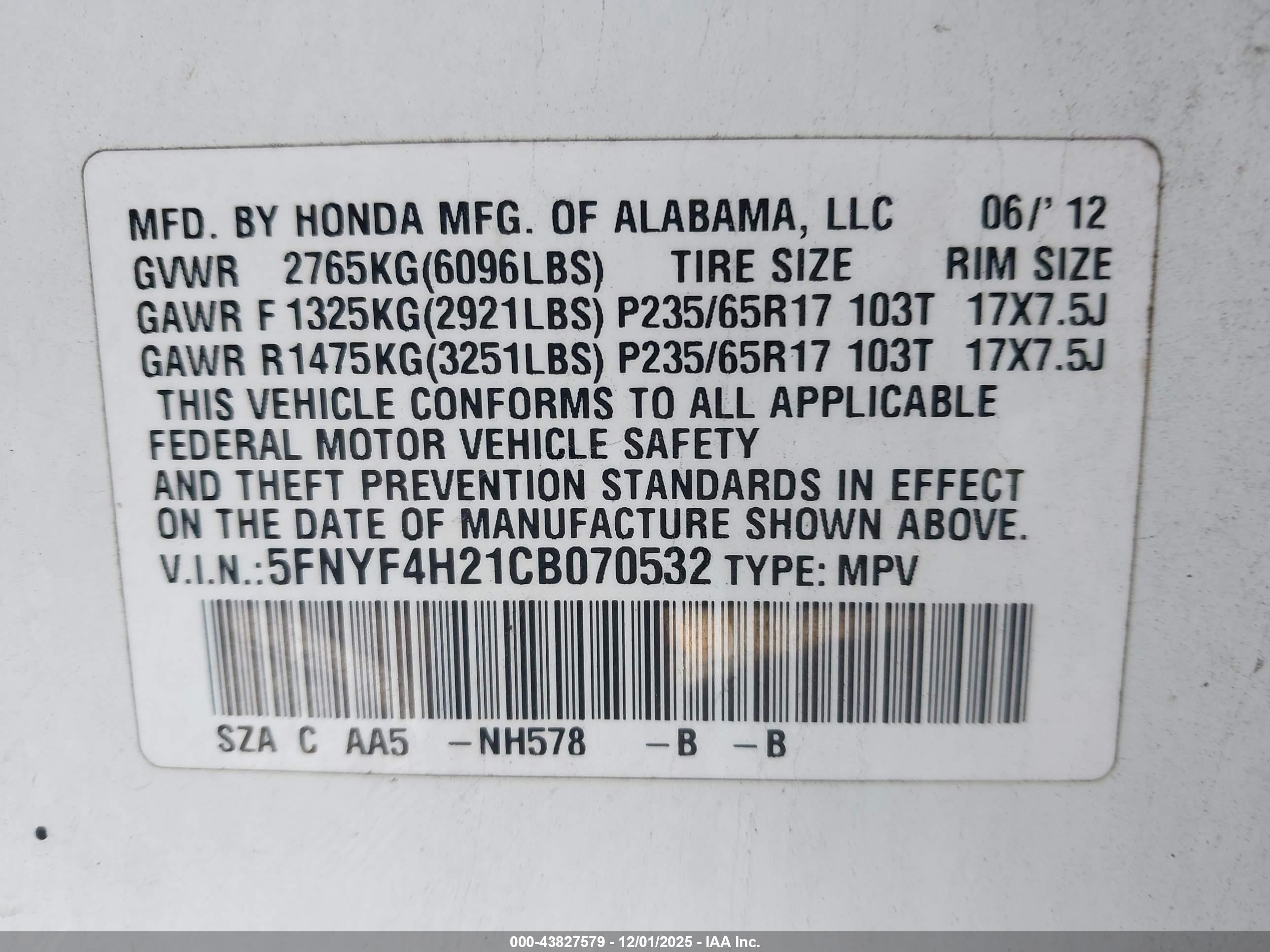 HONDA PILOT image 9