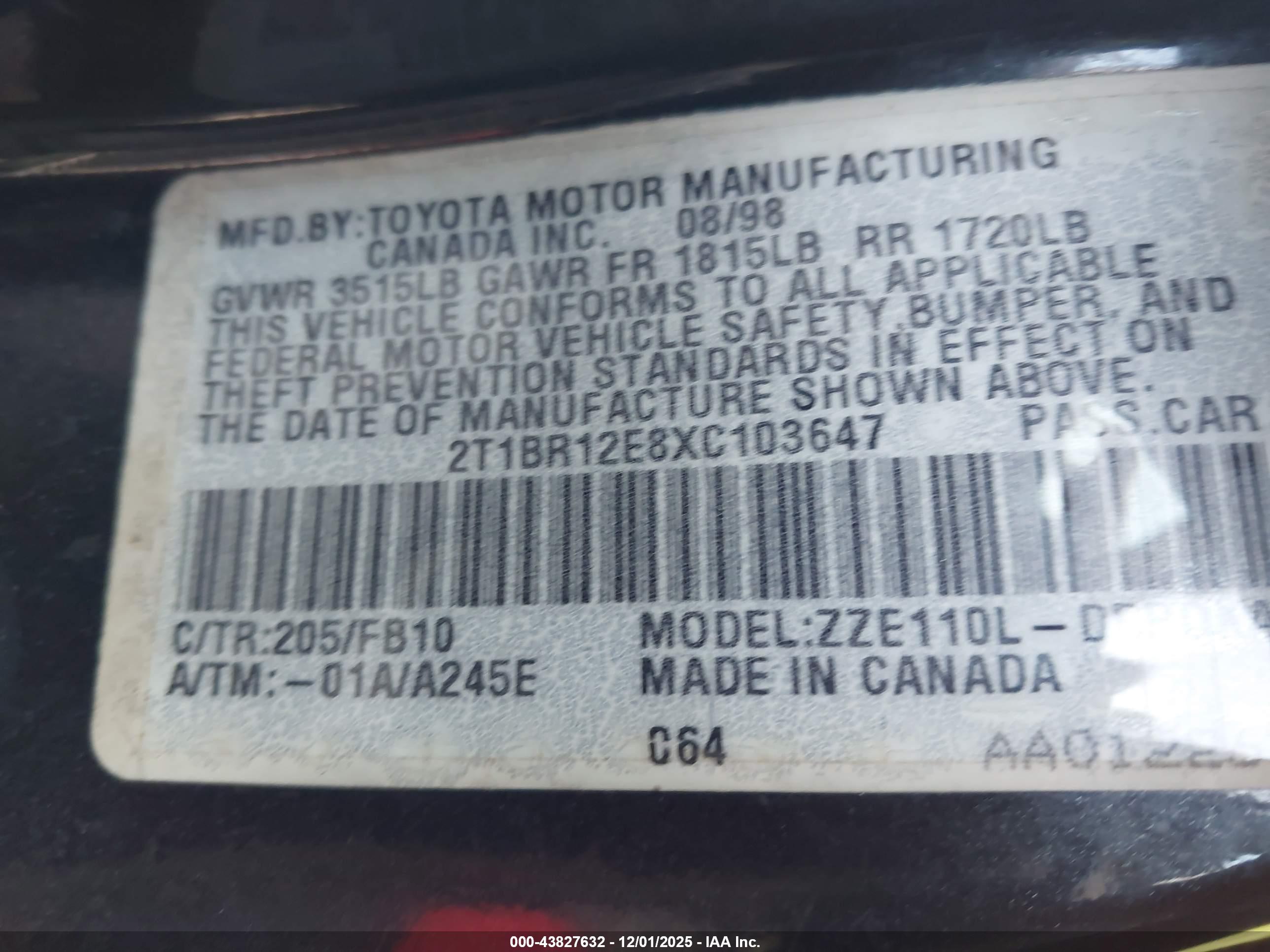TOYOTA COROLLA image 9