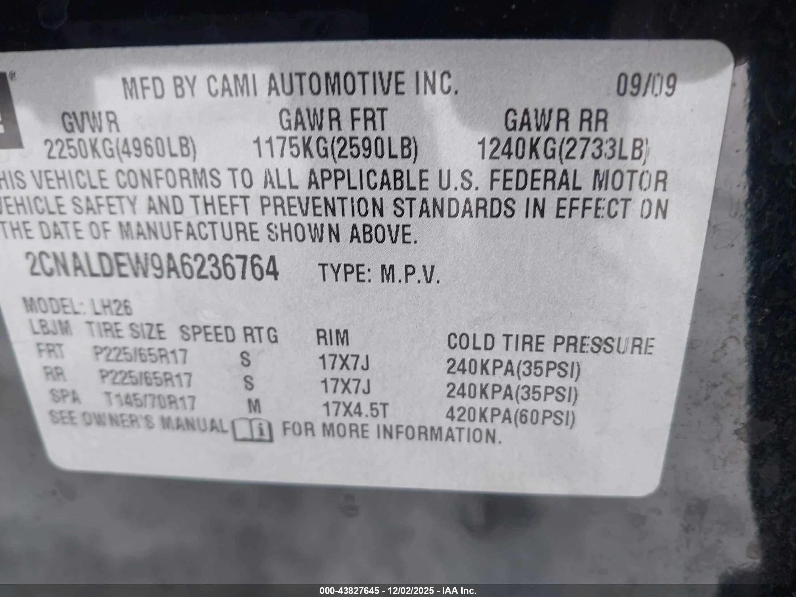 CHEVROLET EQUINOX image 9