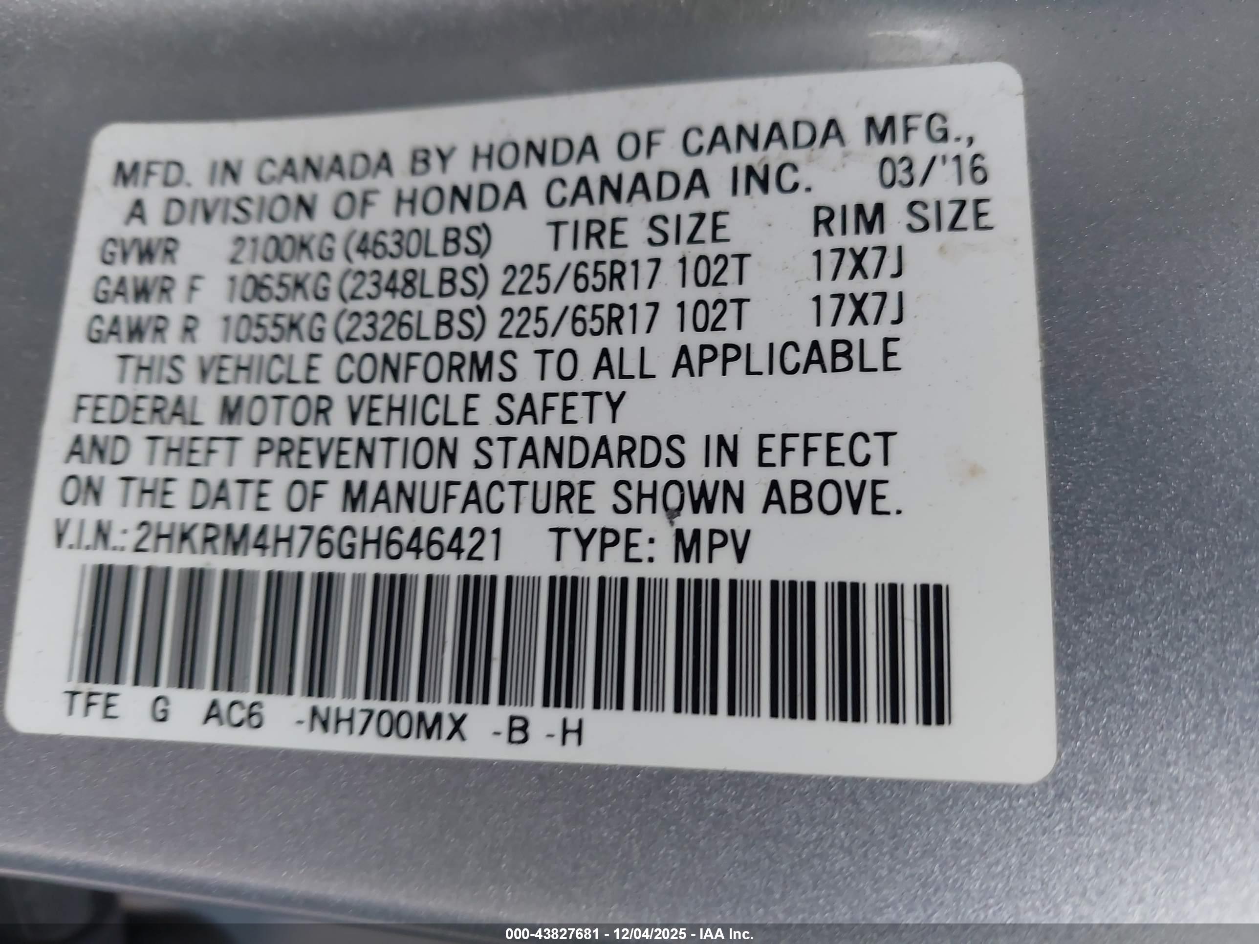 HONDA CR-V image 9