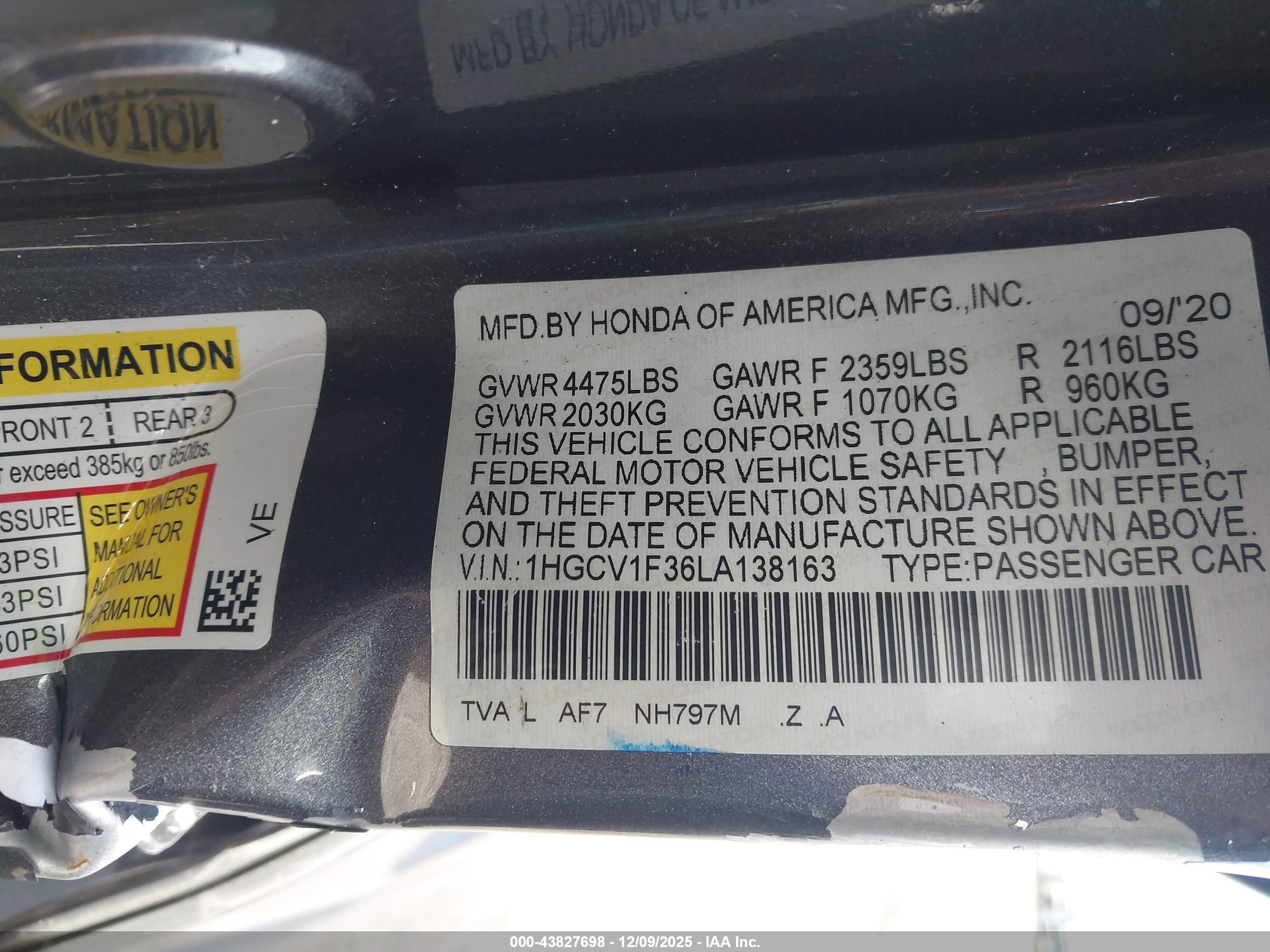 HONDA ACCORD image 9