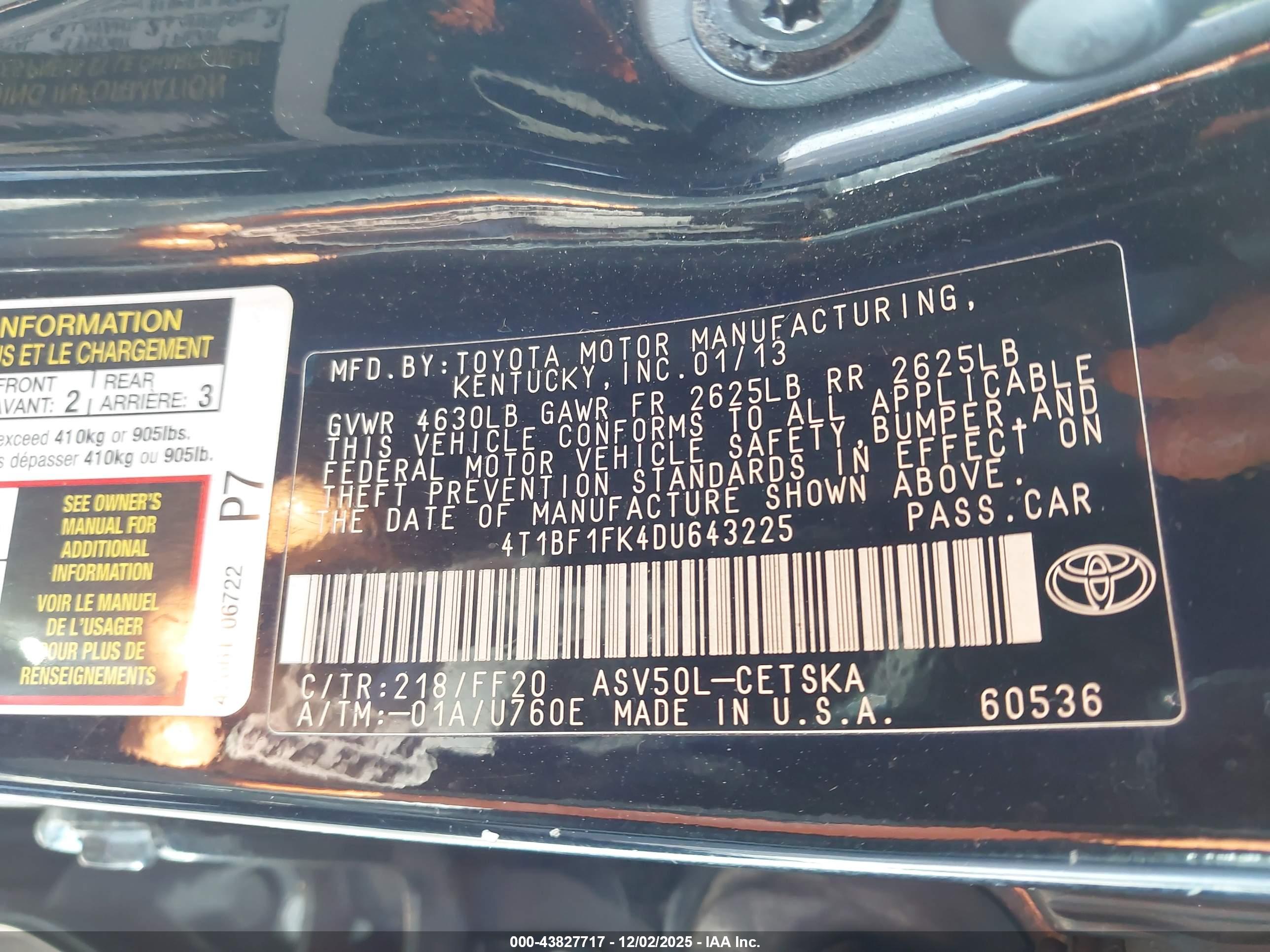 TOYOTA CAMRY image 9