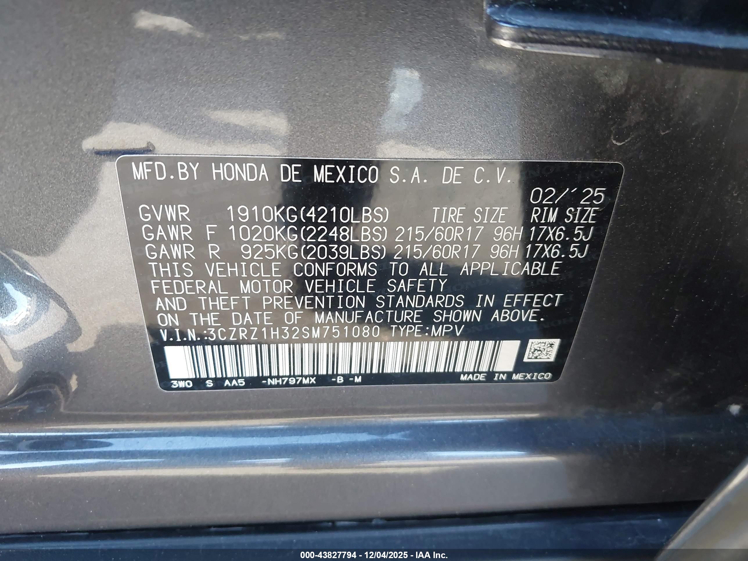 HONDA HR-V image 9