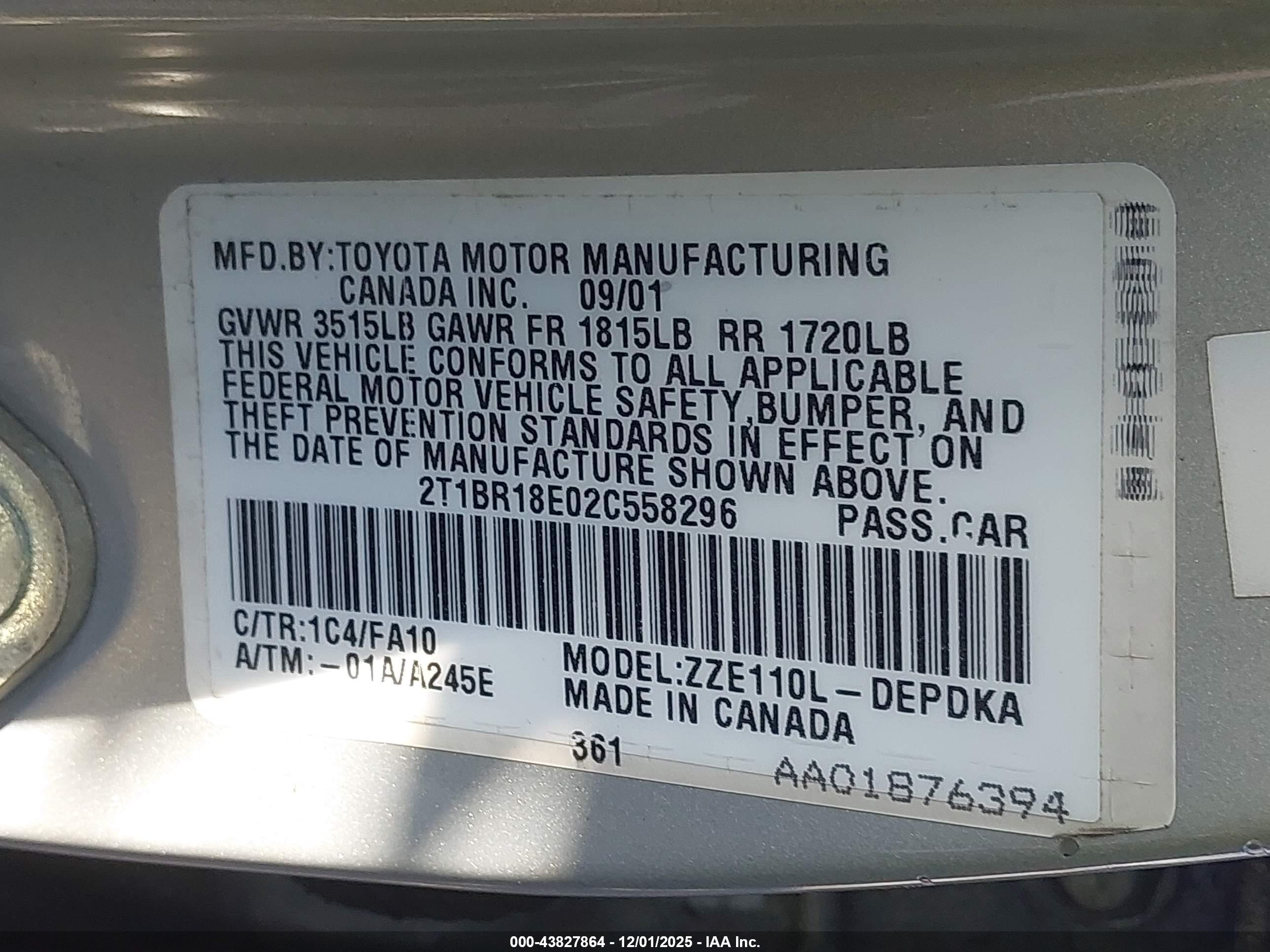 TOYOTA COROLLA image 9