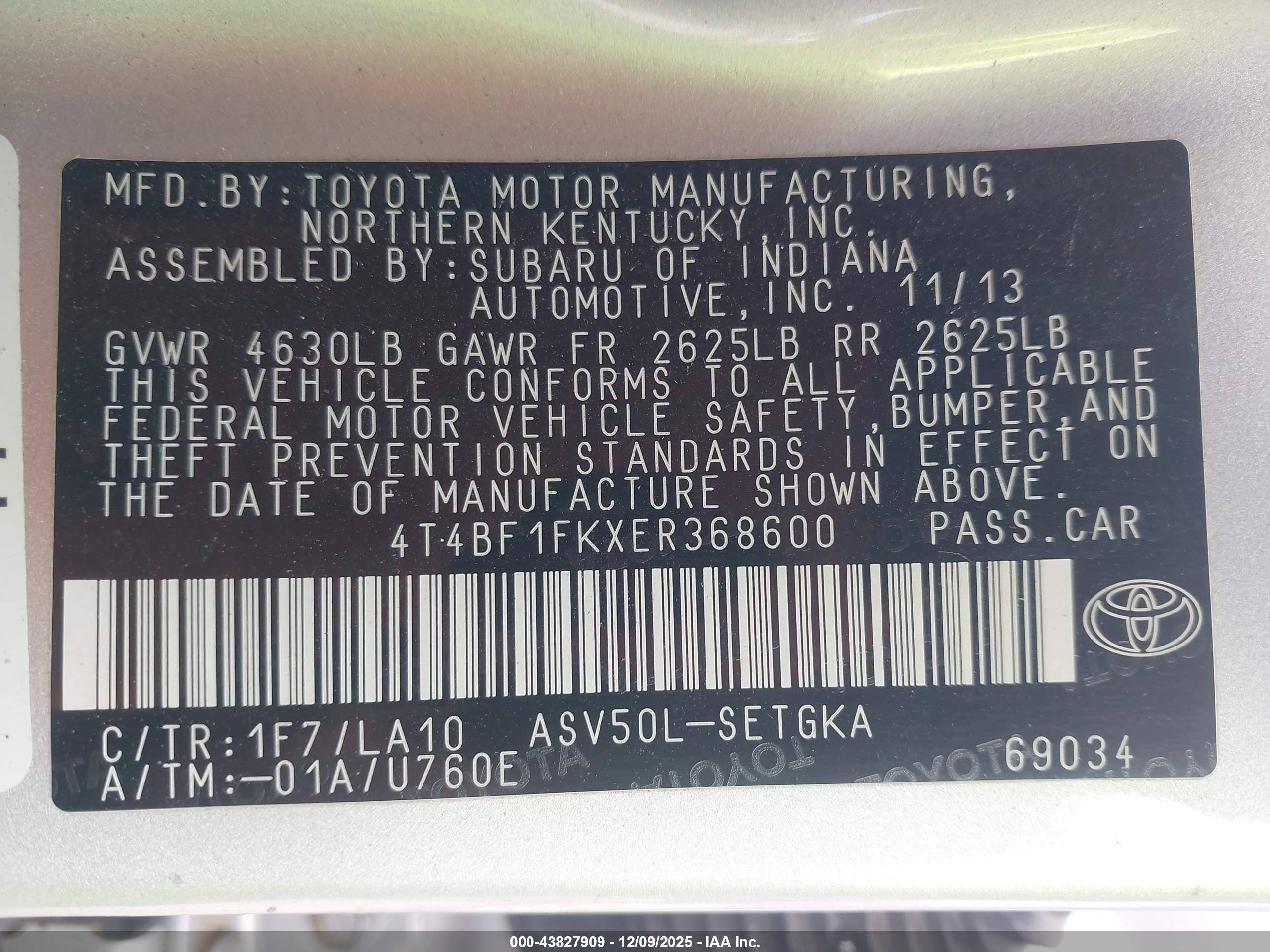 TOYOTA CAMRY image 9