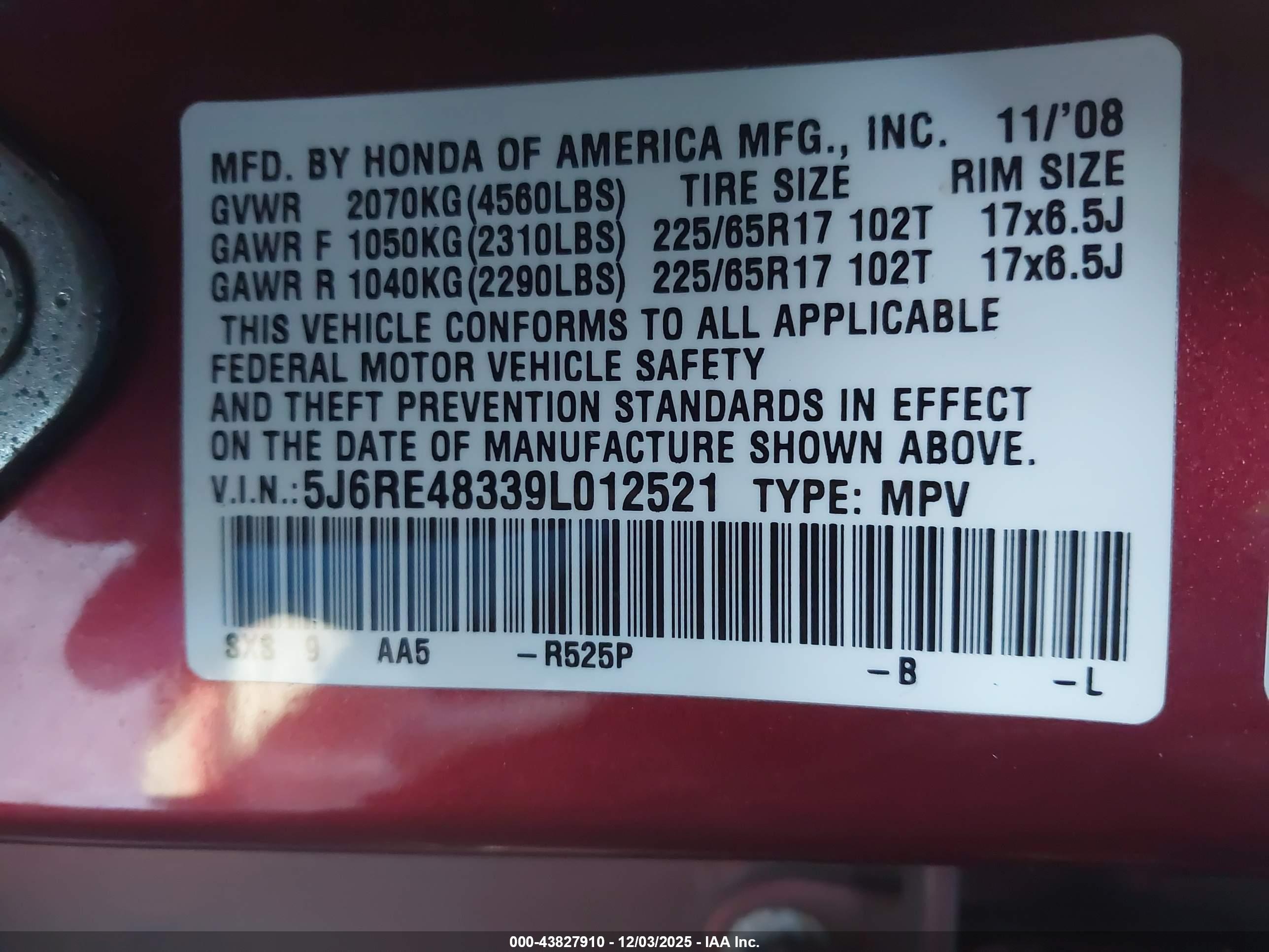 HONDA CR-V image 9