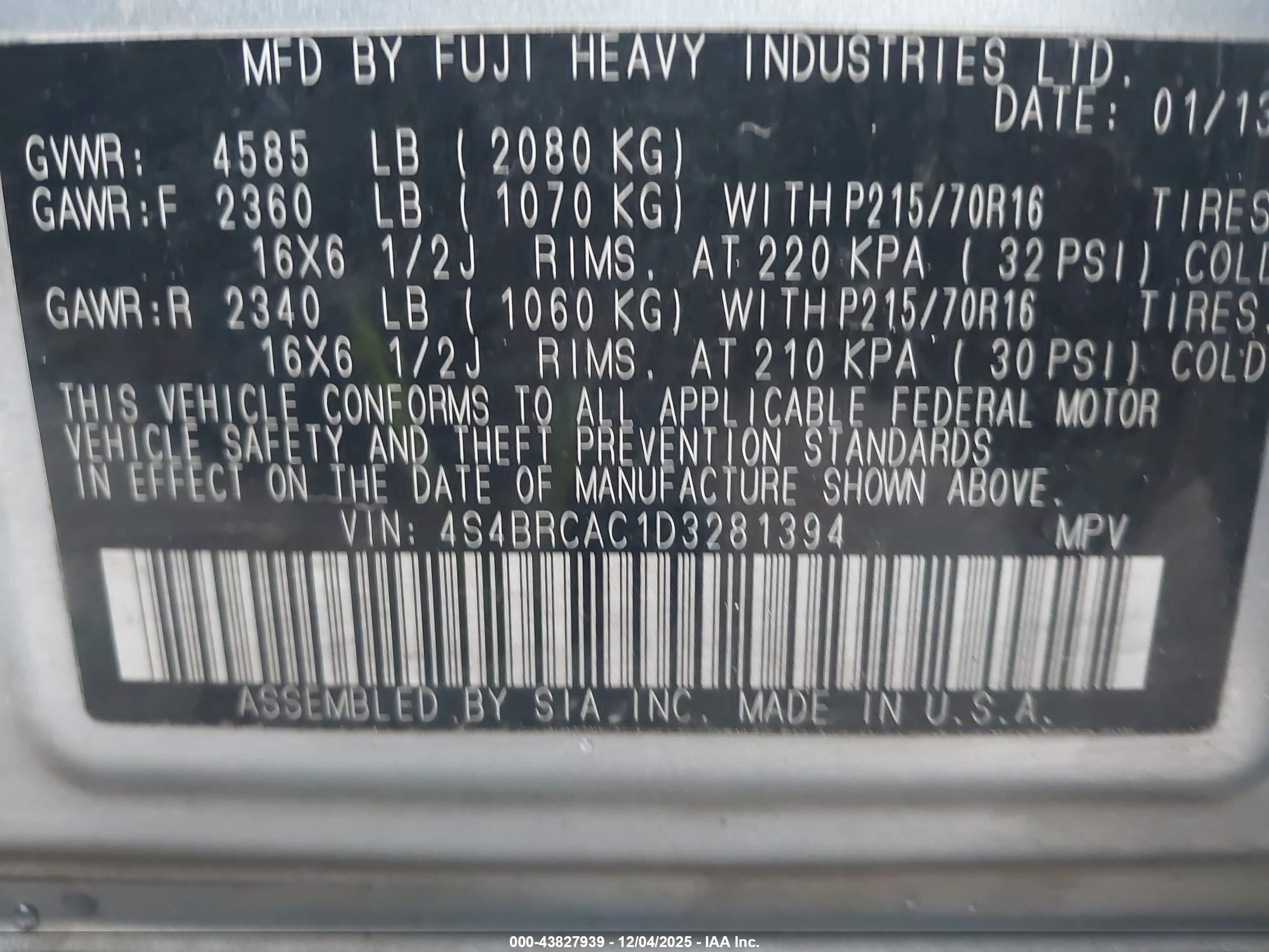 SUBARU OUTBACK image 9