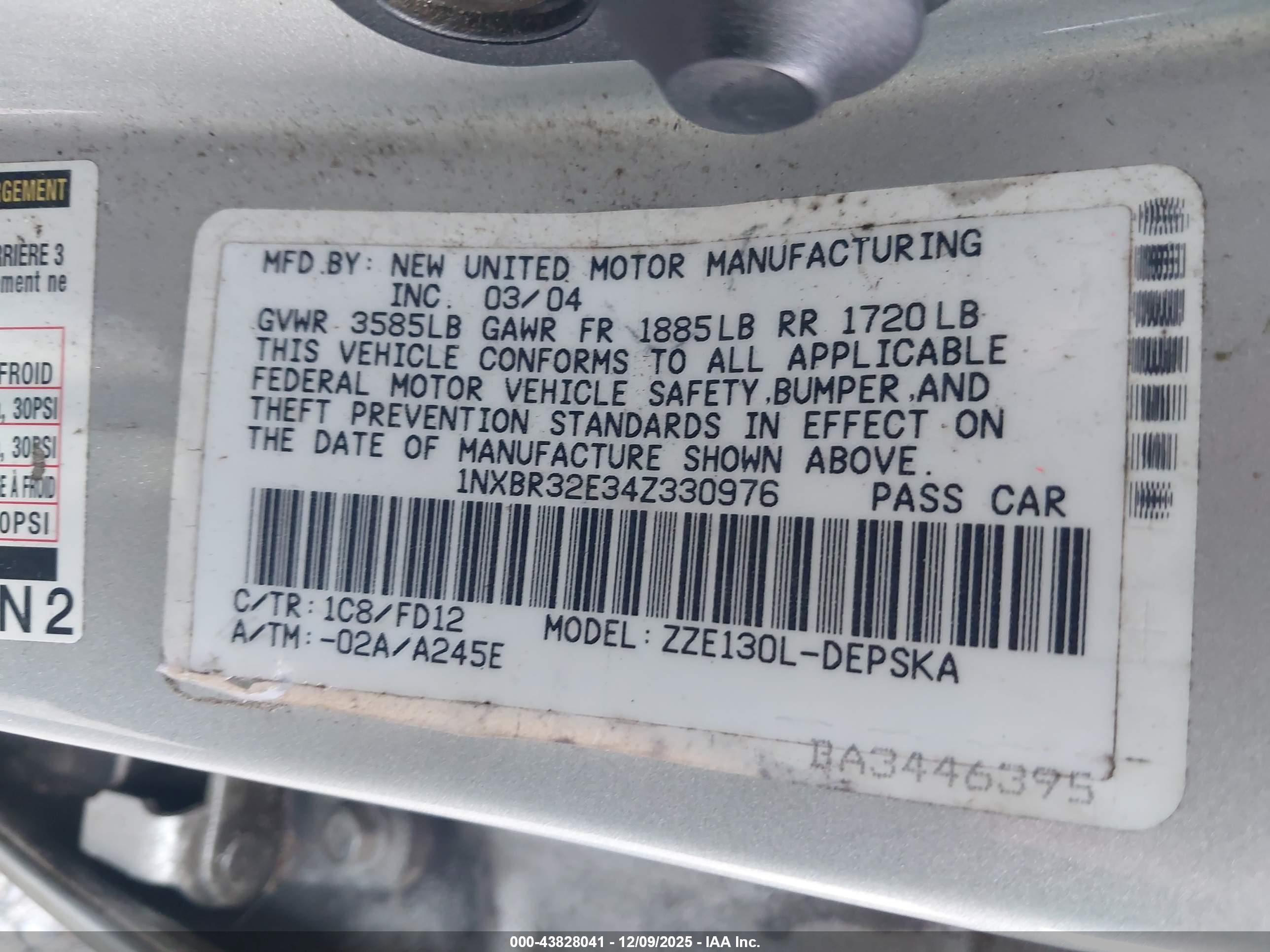 TOYOTA COROLLA image 9