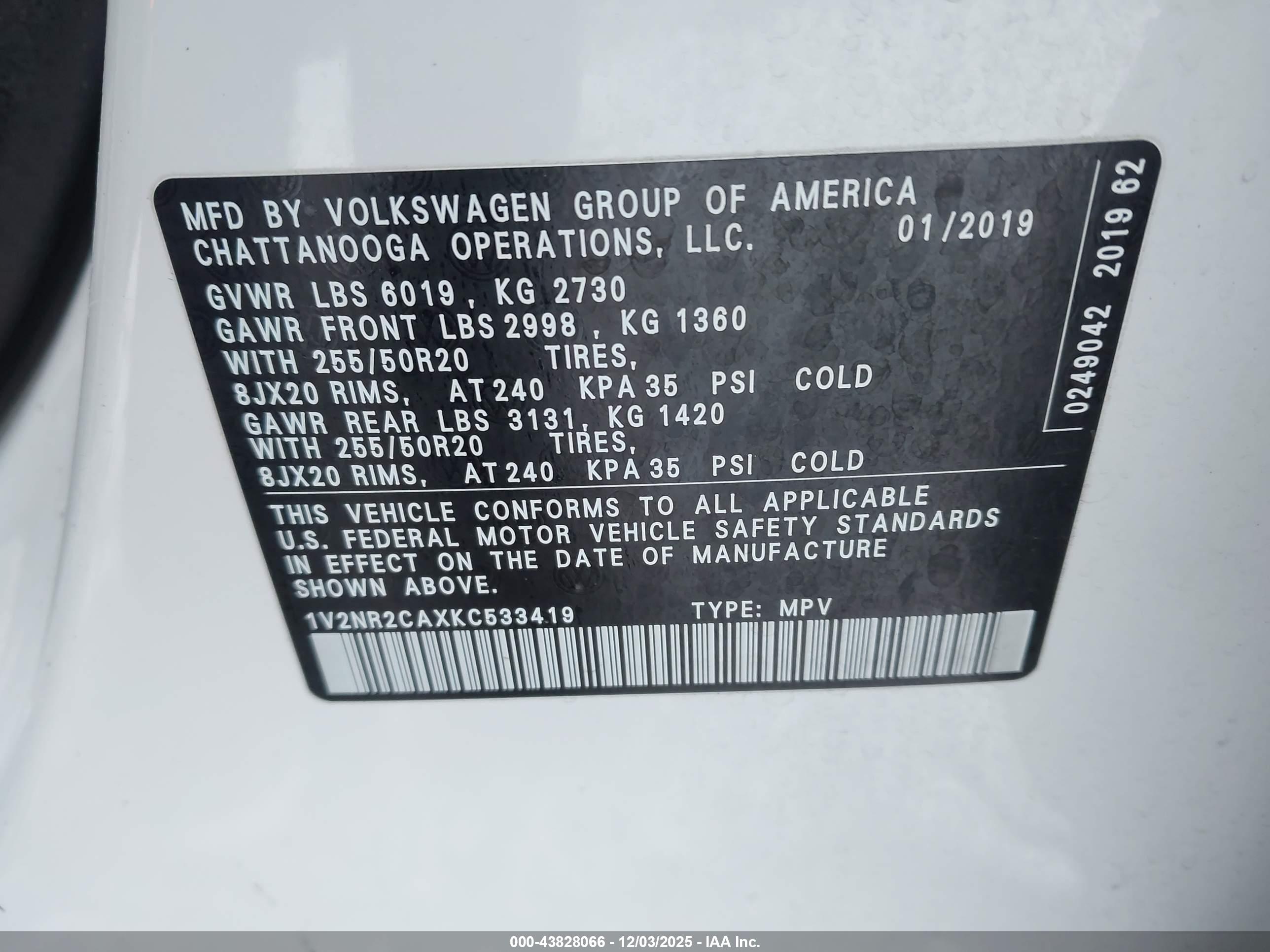 VOLKSWAGEN ATLAS image 9