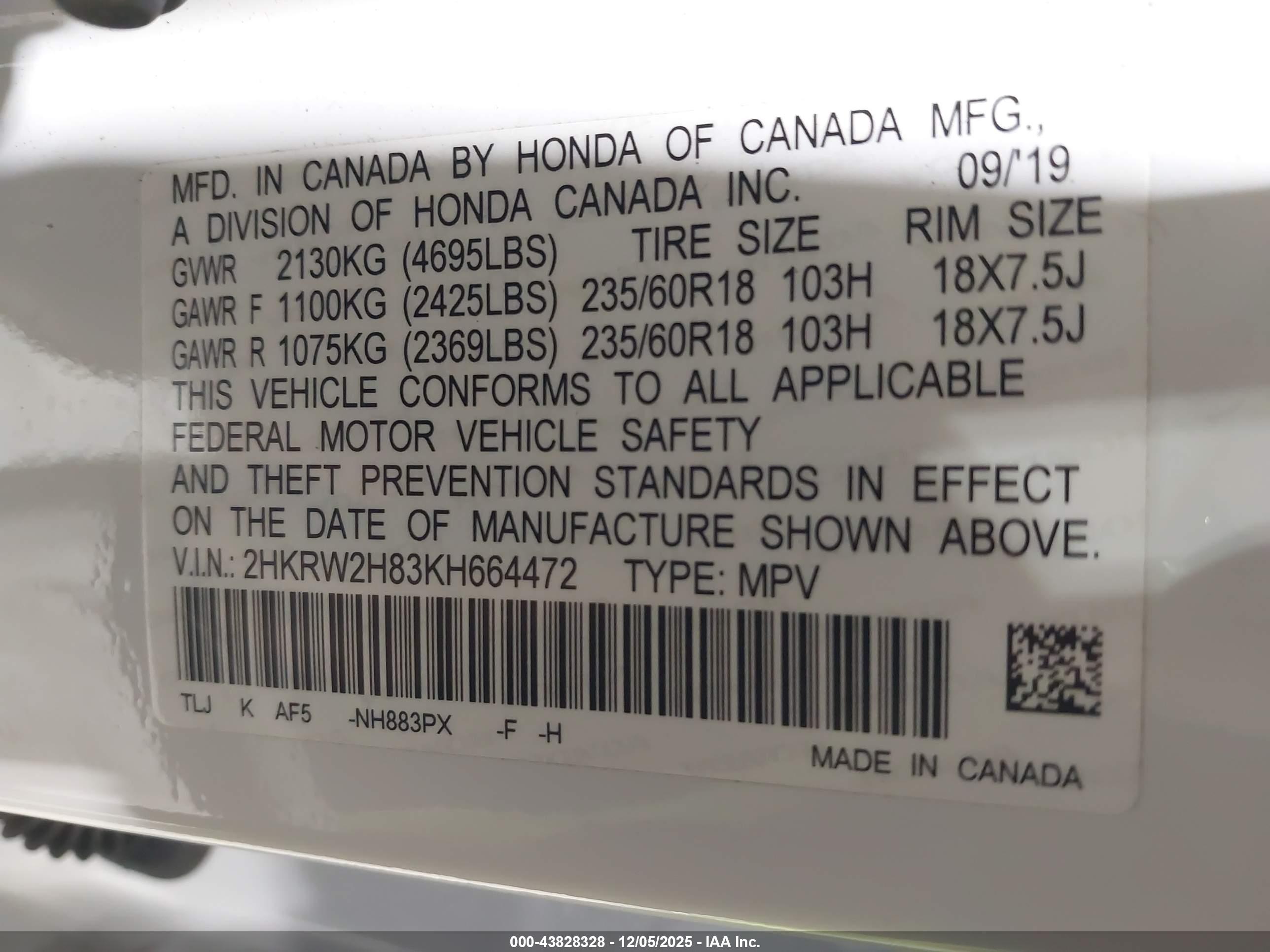 HONDA CR-V image 9