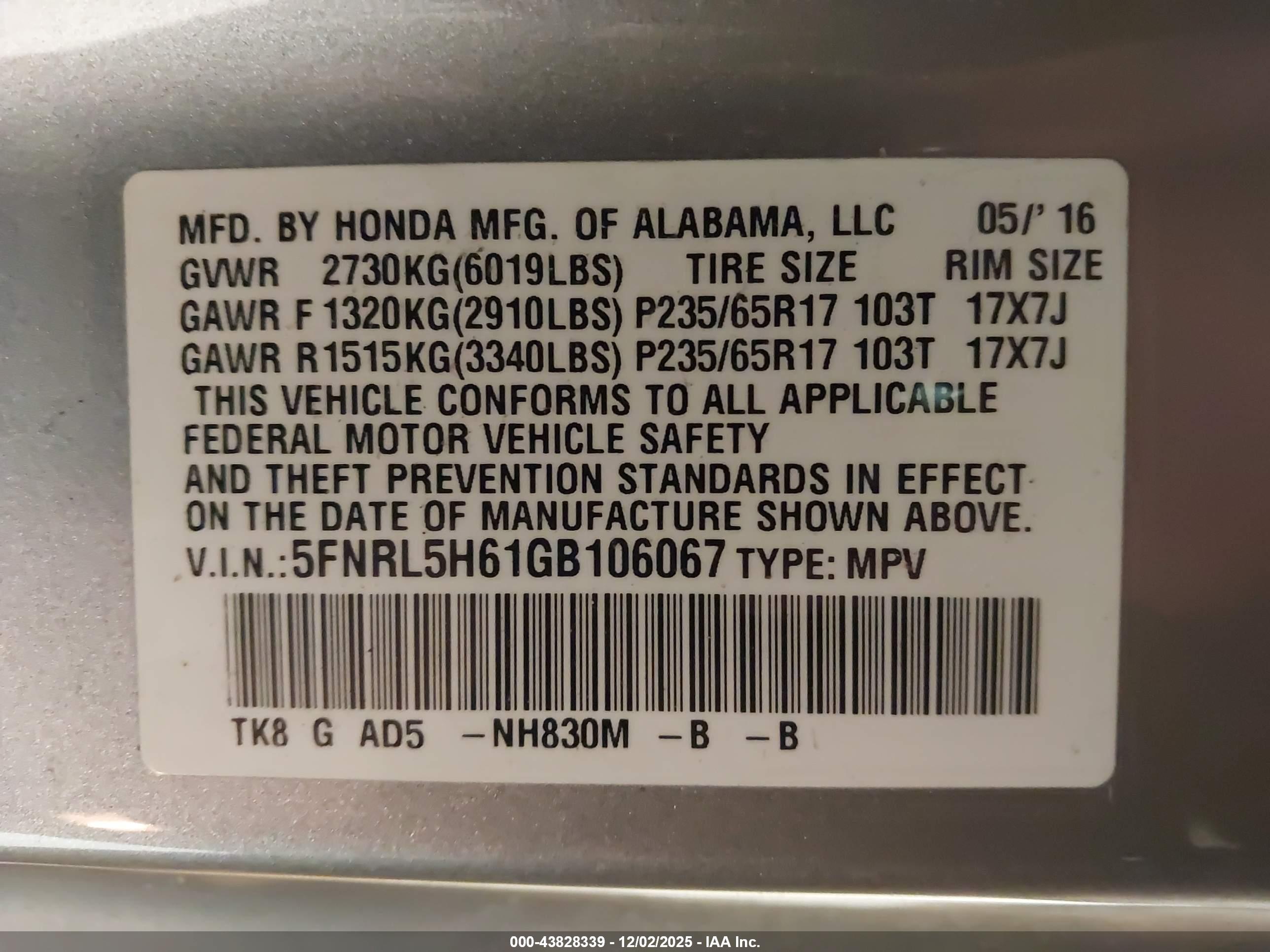 HONDA ODYSSEY image 9